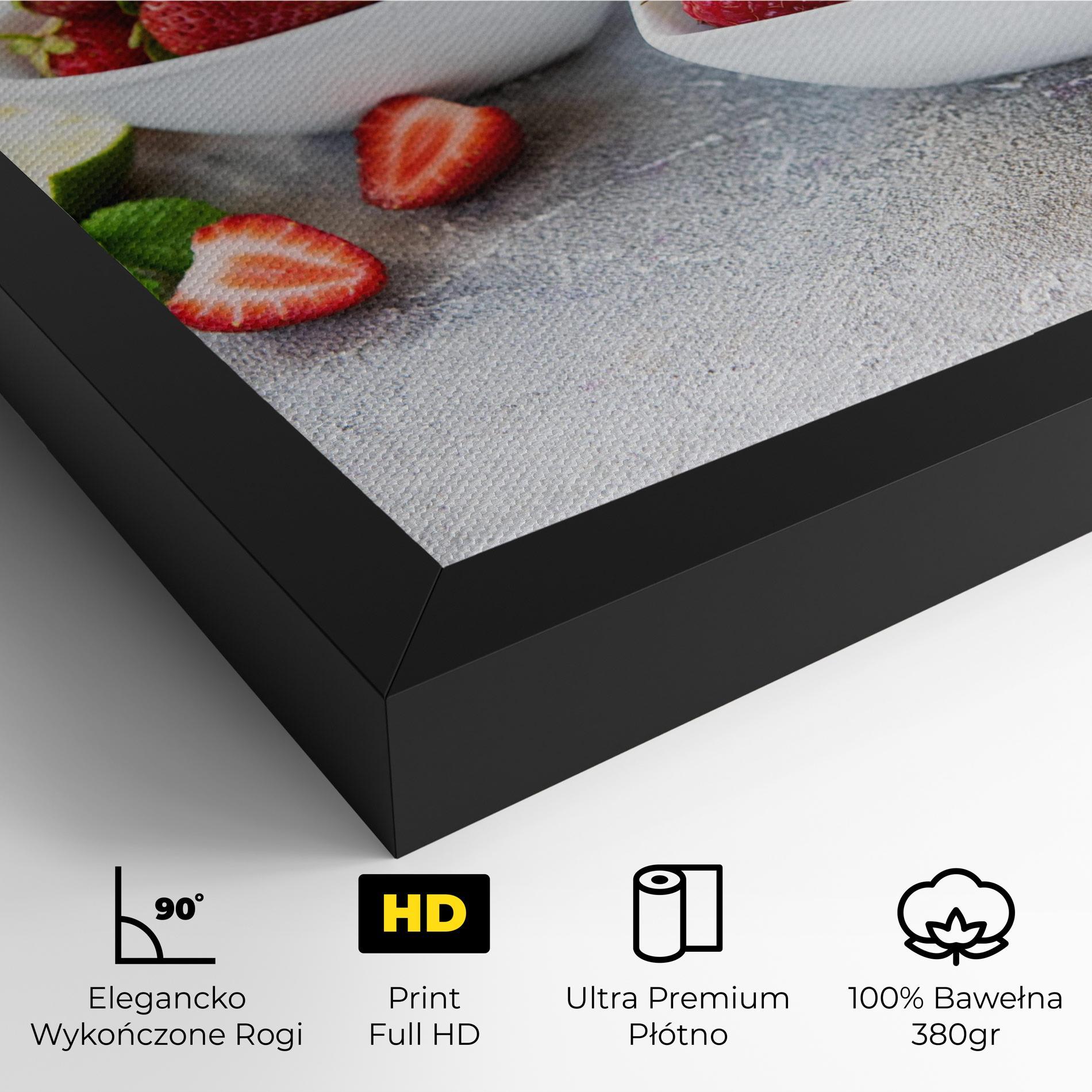 Obraz na Płótnie Heart Fresh Fruits mockup 4