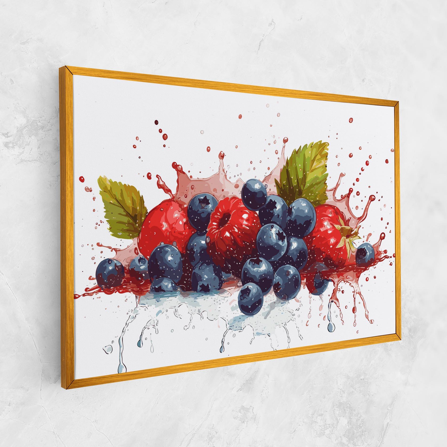 Obraz na Płótnie Berries Art mockup 1