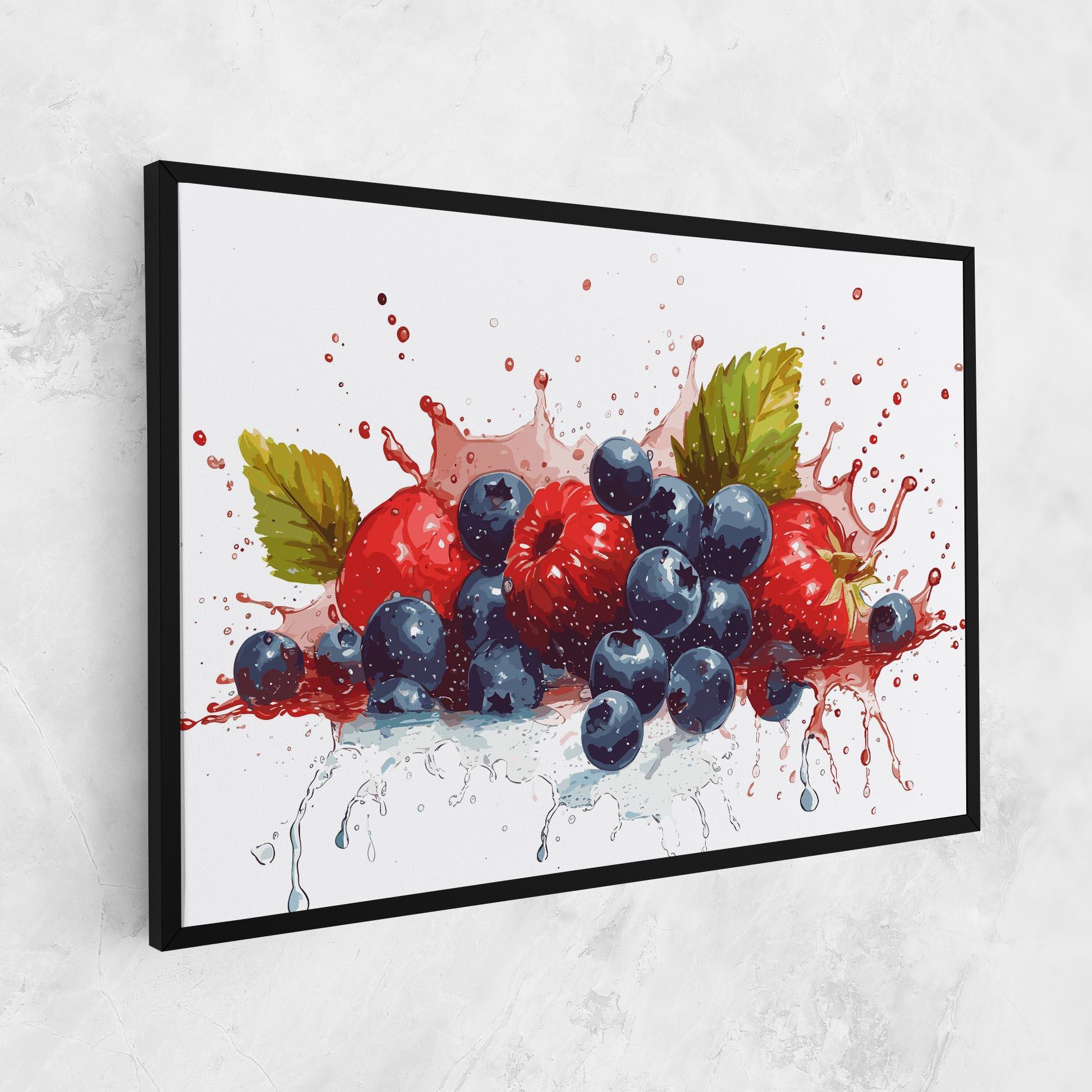 Obraz na Płótnie Berries Art mockup 1