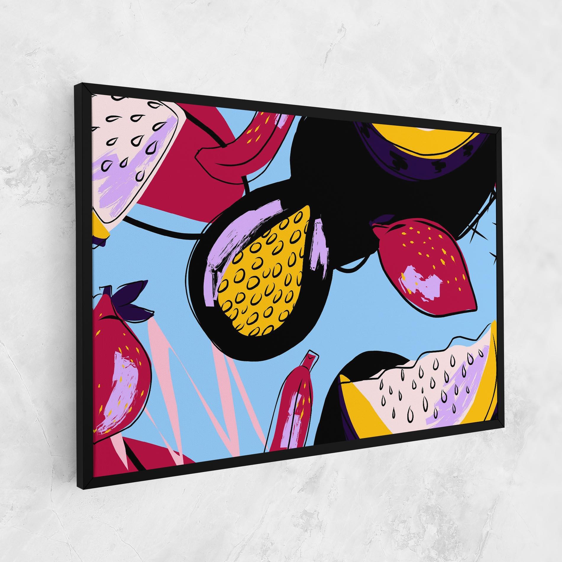 Obraz na Płótnie Colorful Fruits mockup 1