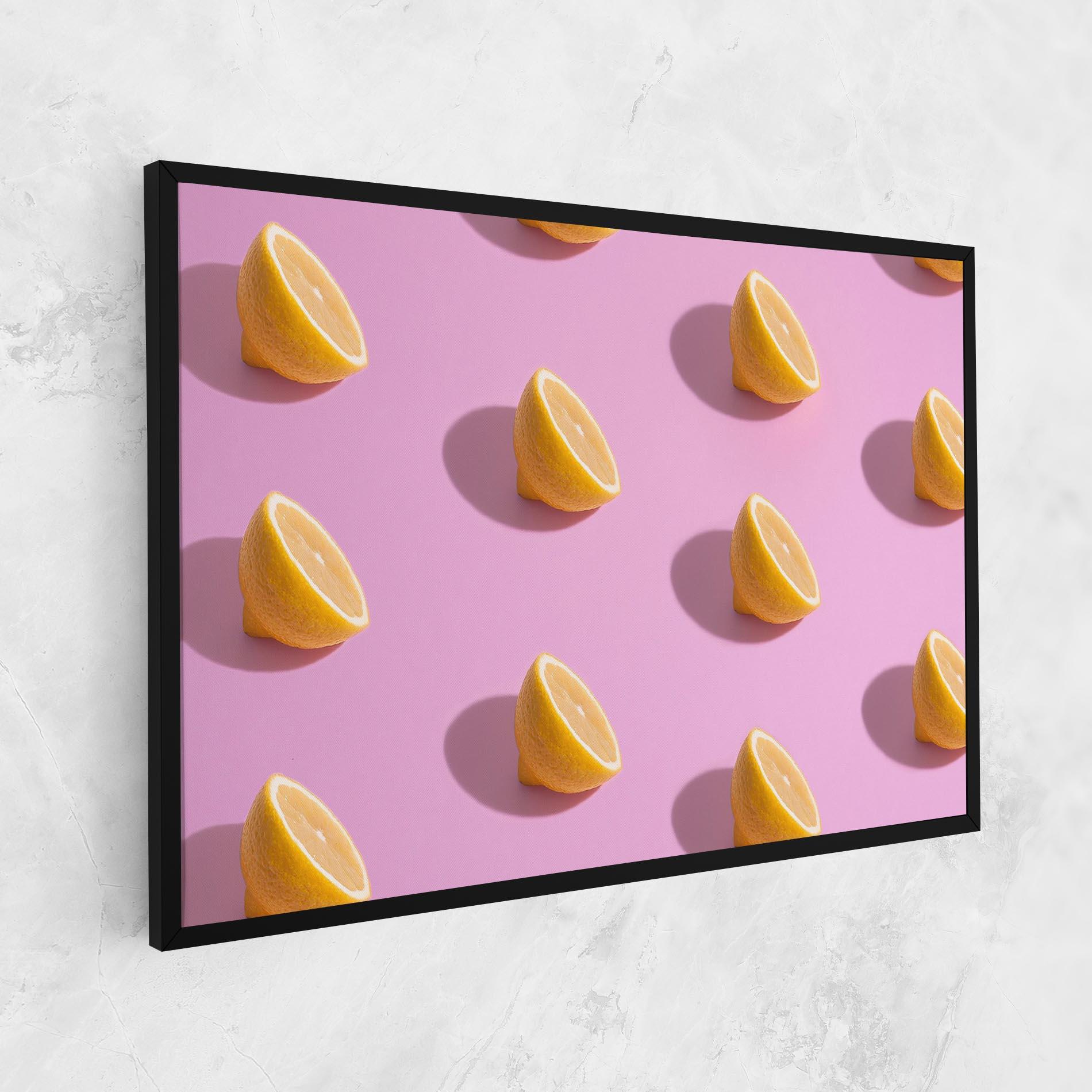 Obraz na Płótnie Lemon Pattern mockup 1
