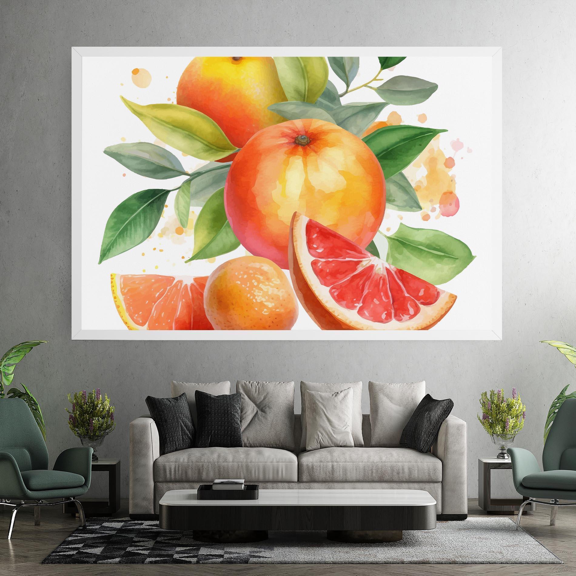 Obraz na Płótnie Grapefruit Art mockup 7