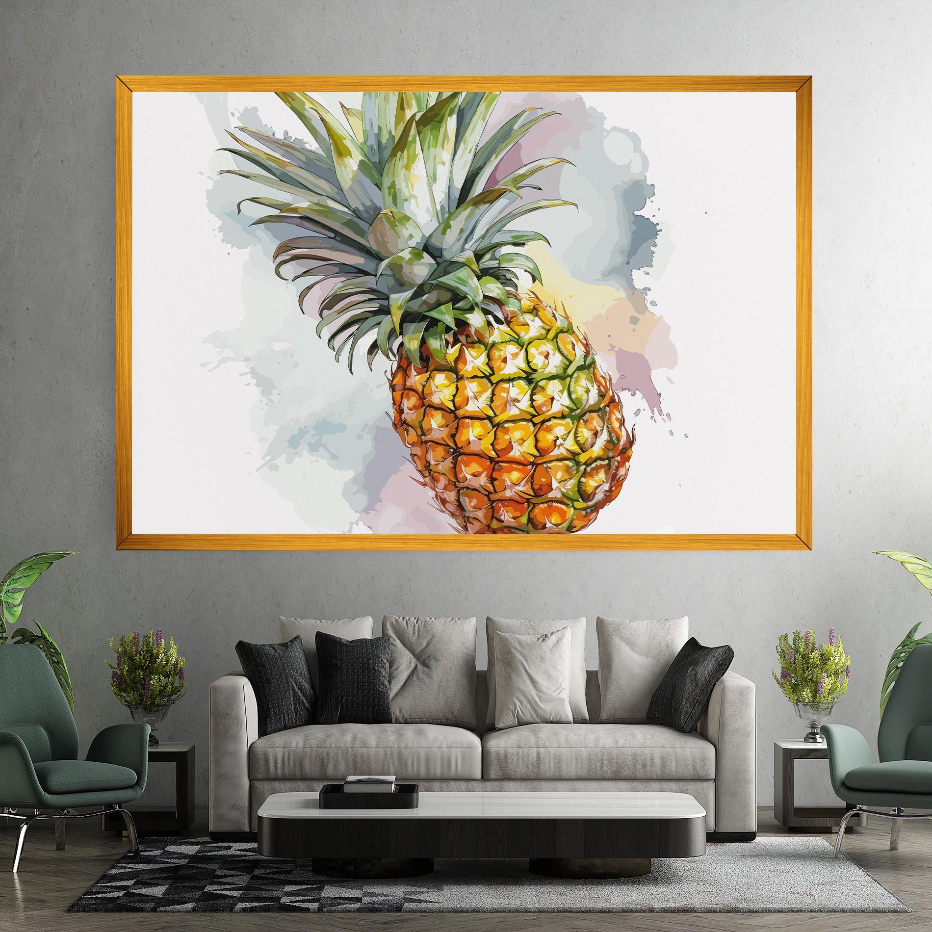 Obraz na Płótnie Artistic Pineapple mockup 7