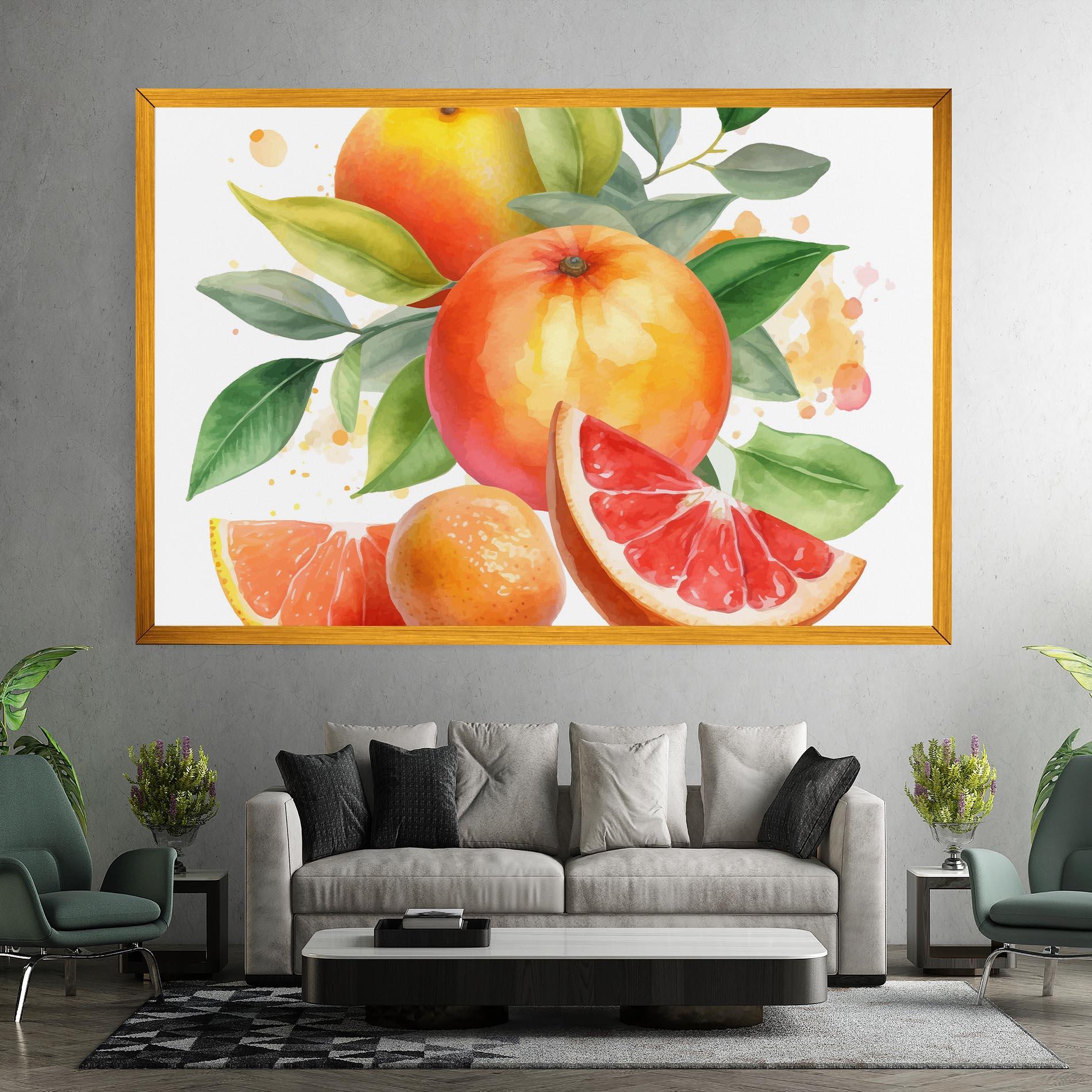Obraz na Płótnie Grapefruit Art mockup 7