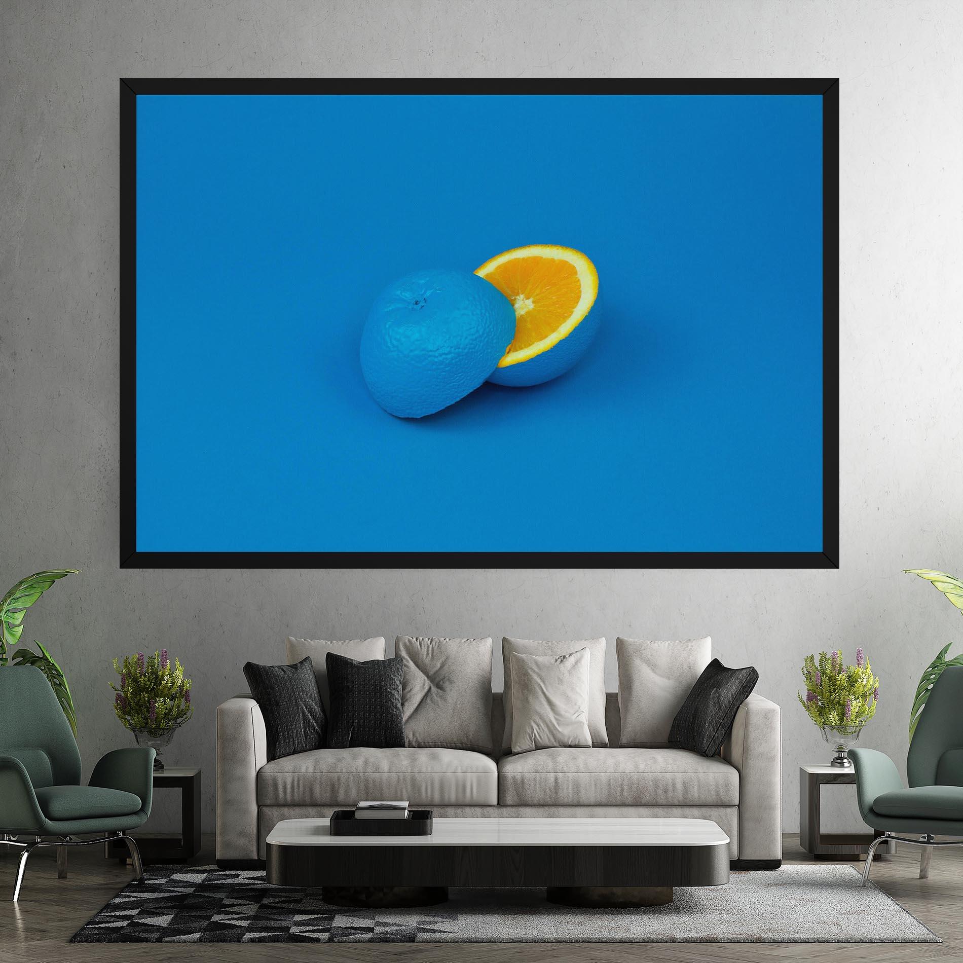 Obraz na Płótnie Blue Orange mockup 7