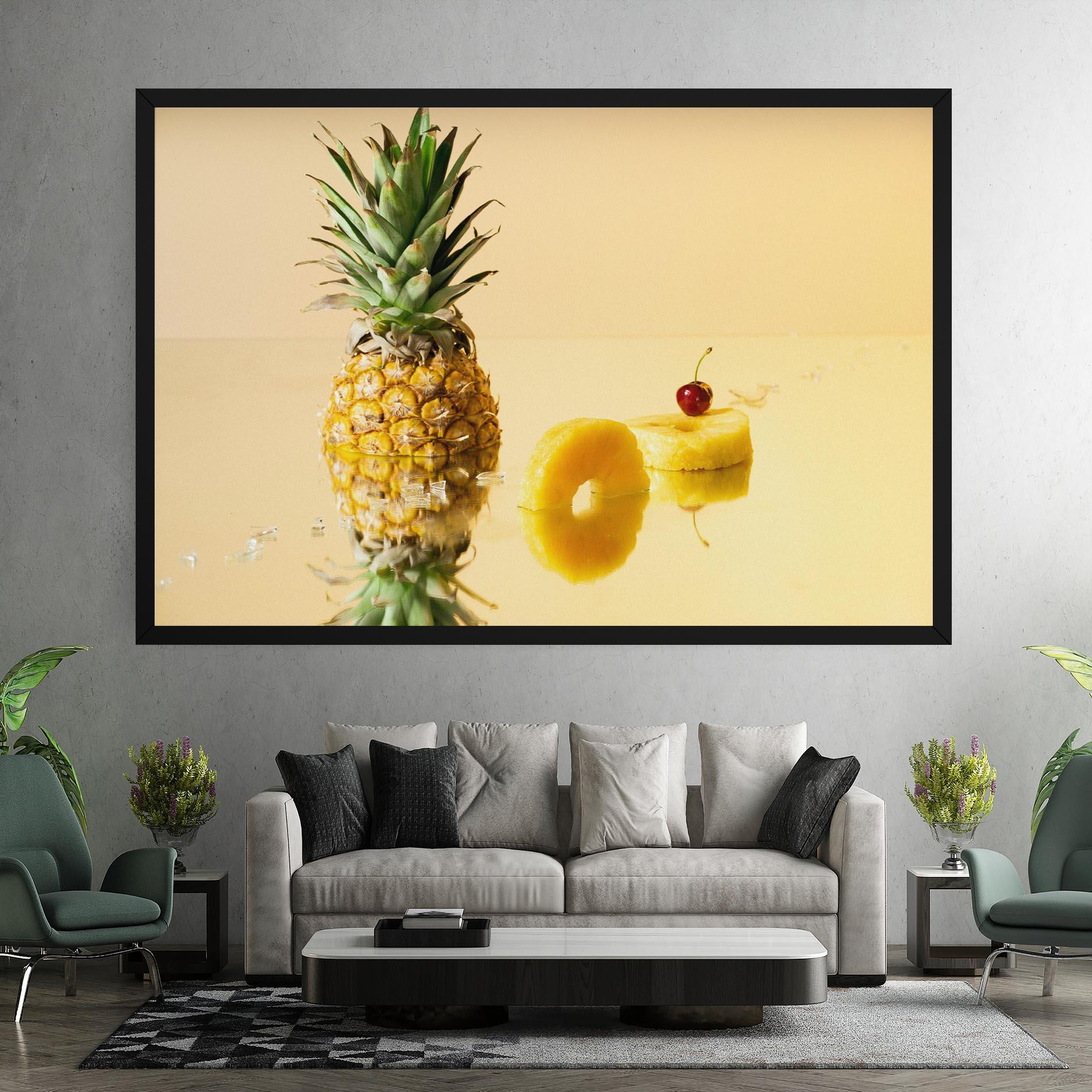 Obraz na Płótnie Cut Pineapple mockup 7