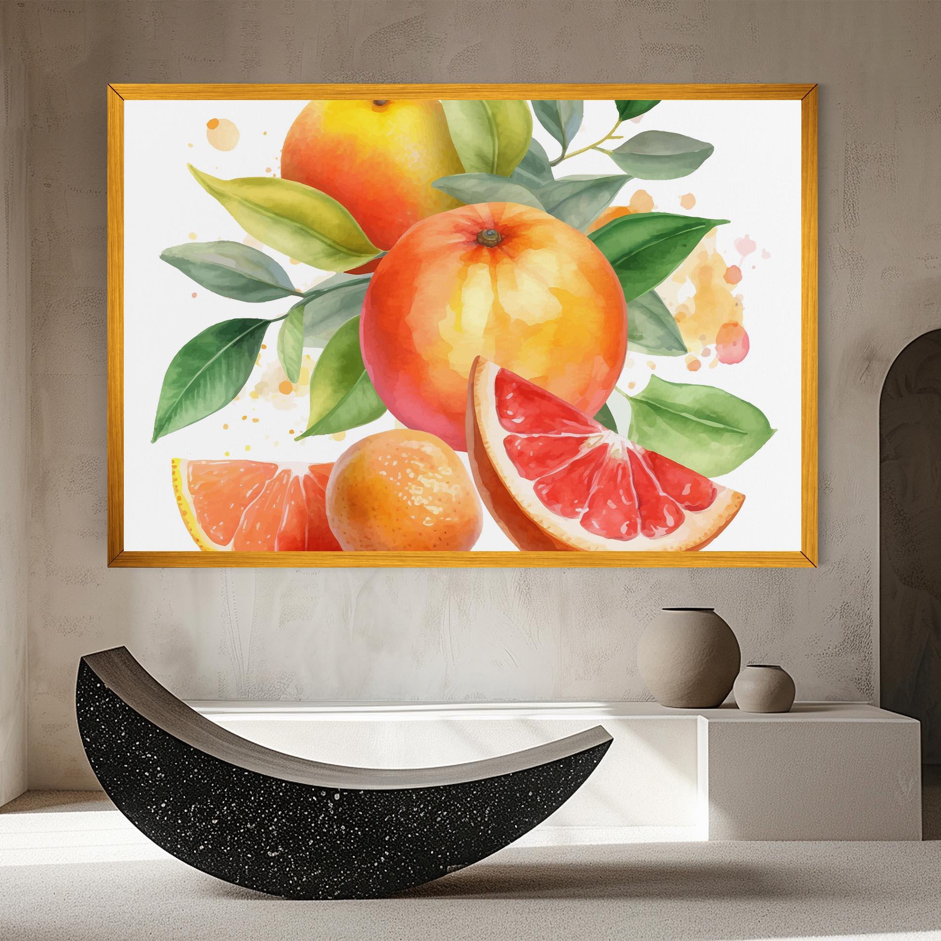 Obraz na Płótnie Grapefruit Art mockup 8