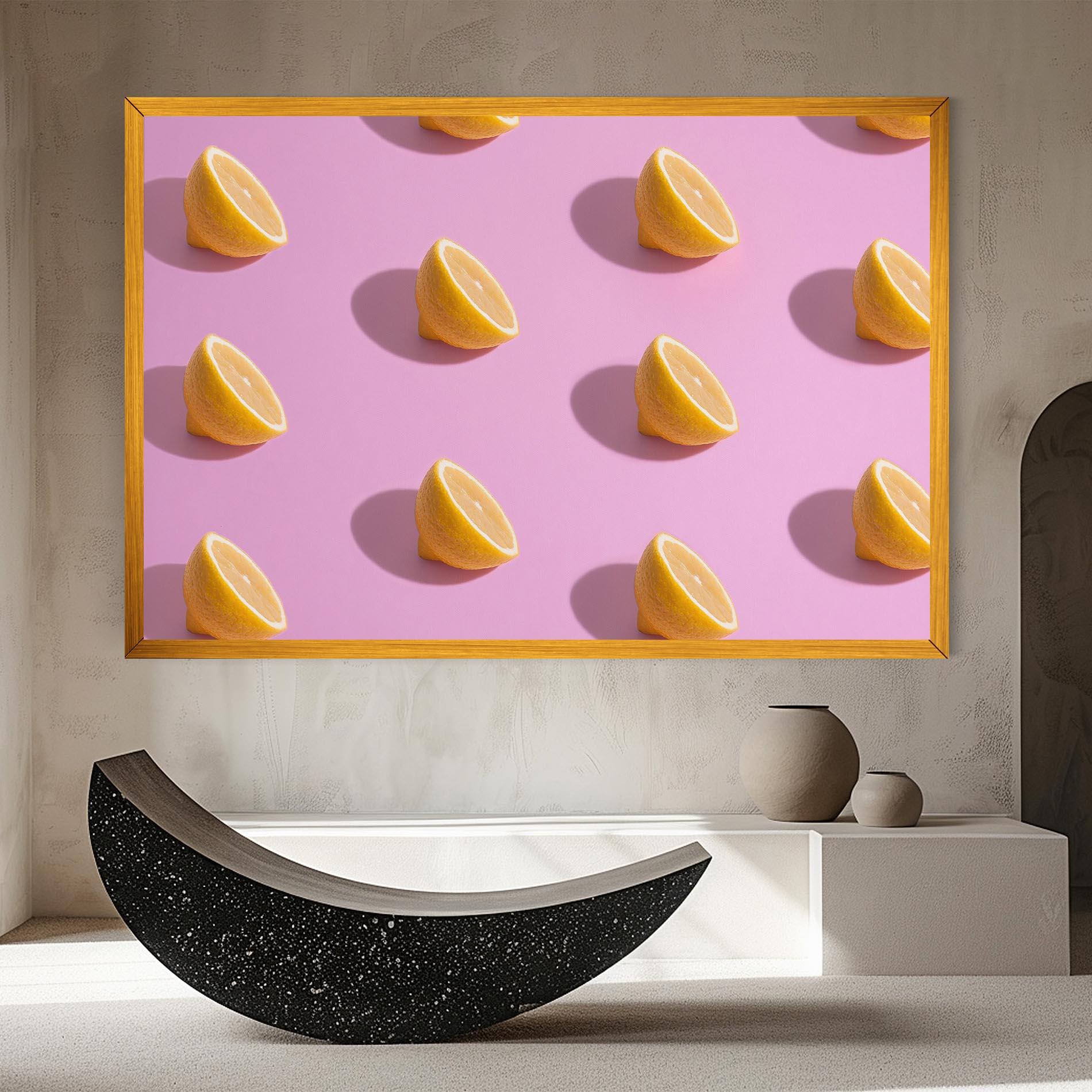 Obraz na Płótnie Lemon Pattern mockup 8