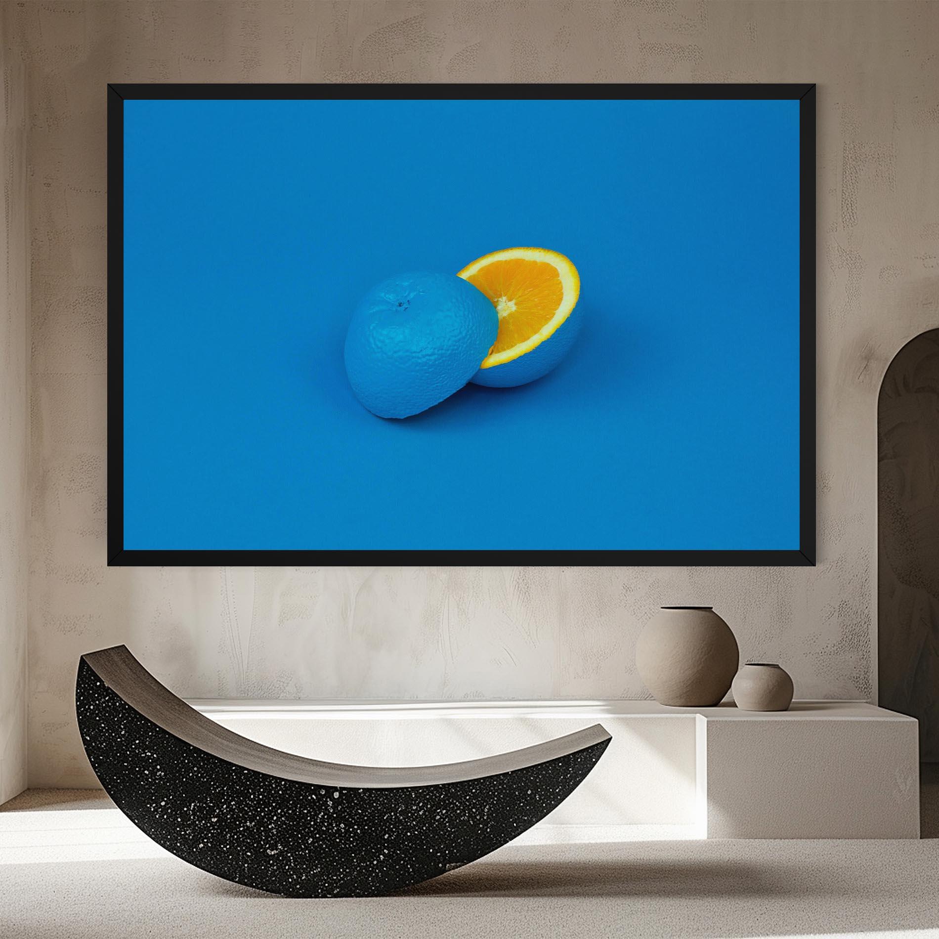 Obraz na Płótnie Blue Orange mockup 8