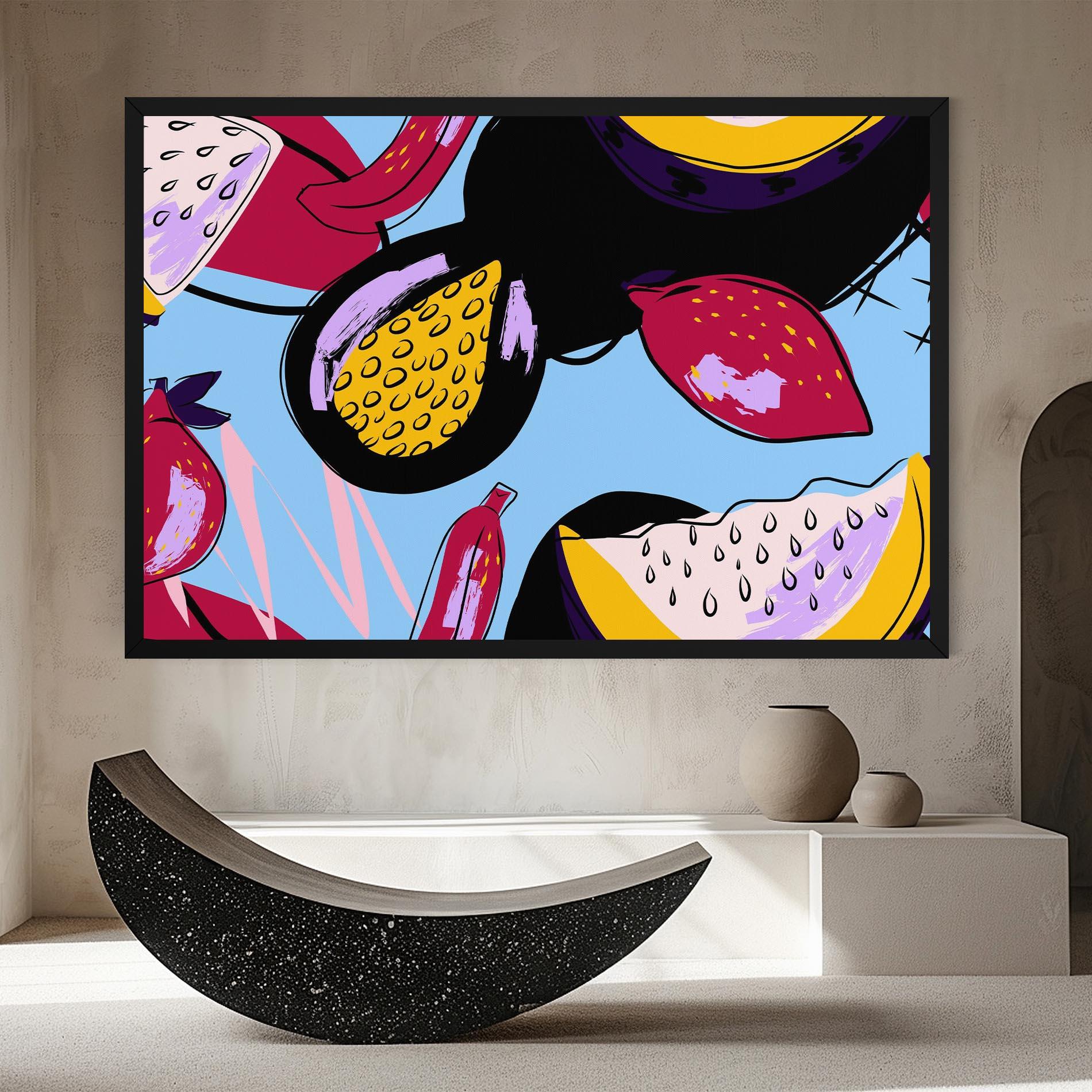 Obraz na Płótnie Colorful Fruits mockup 8