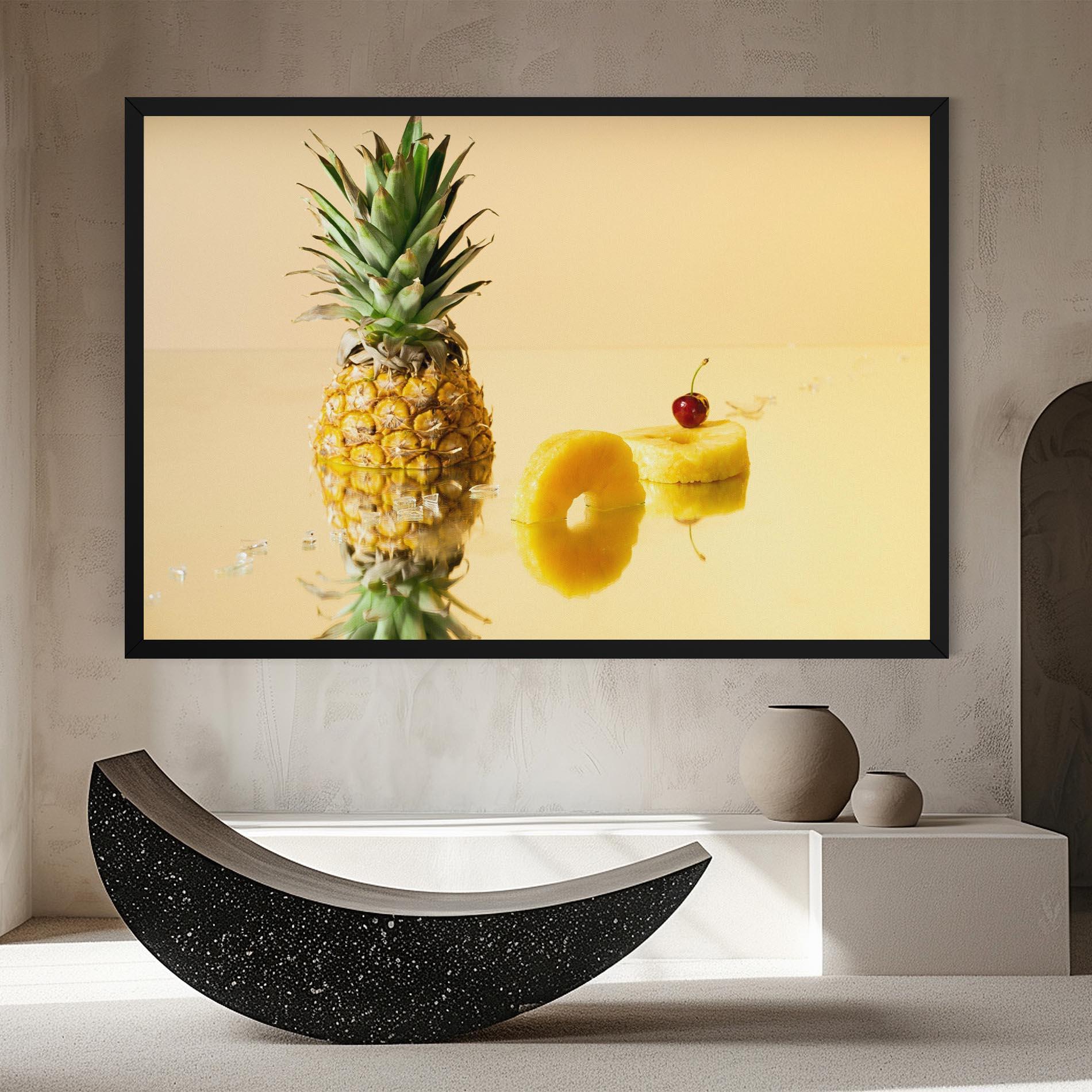 Obraz na Płótnie Cut Pineapple mockup 8