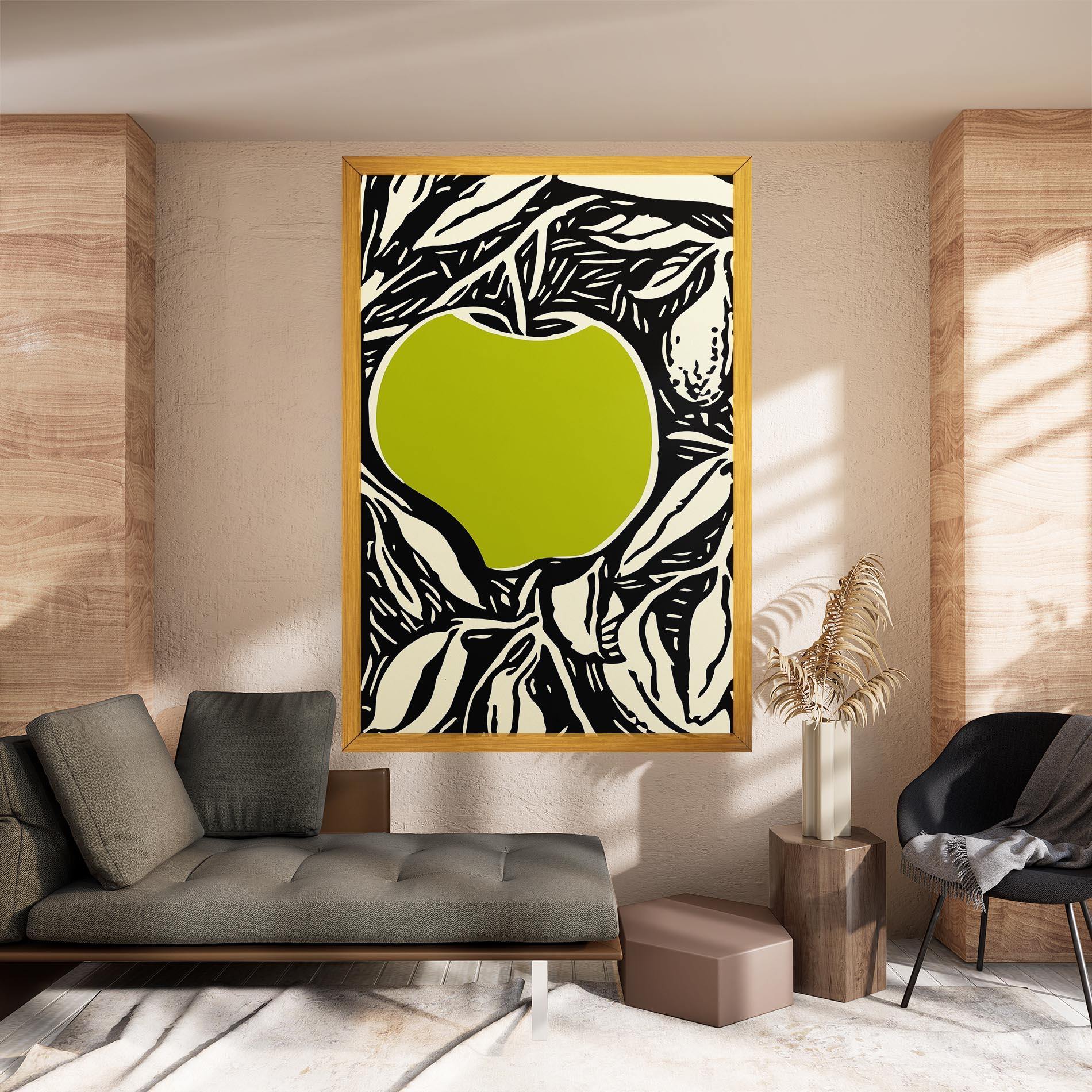 Obraz na Płótnie Green Apple mockup 8
