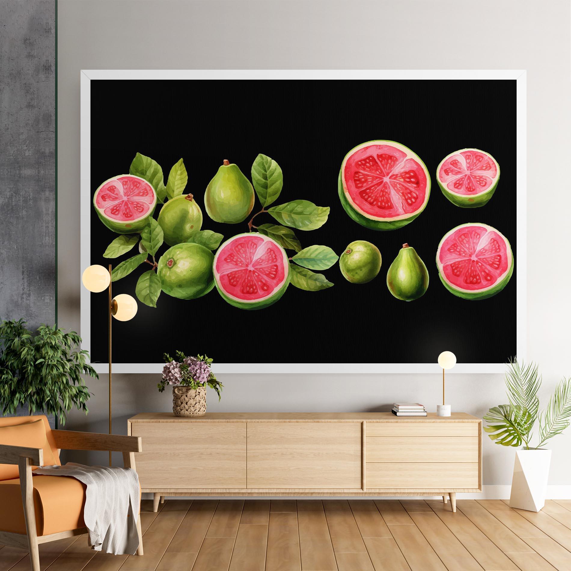 Obraz na Płótnie Green Fruit mockup 9