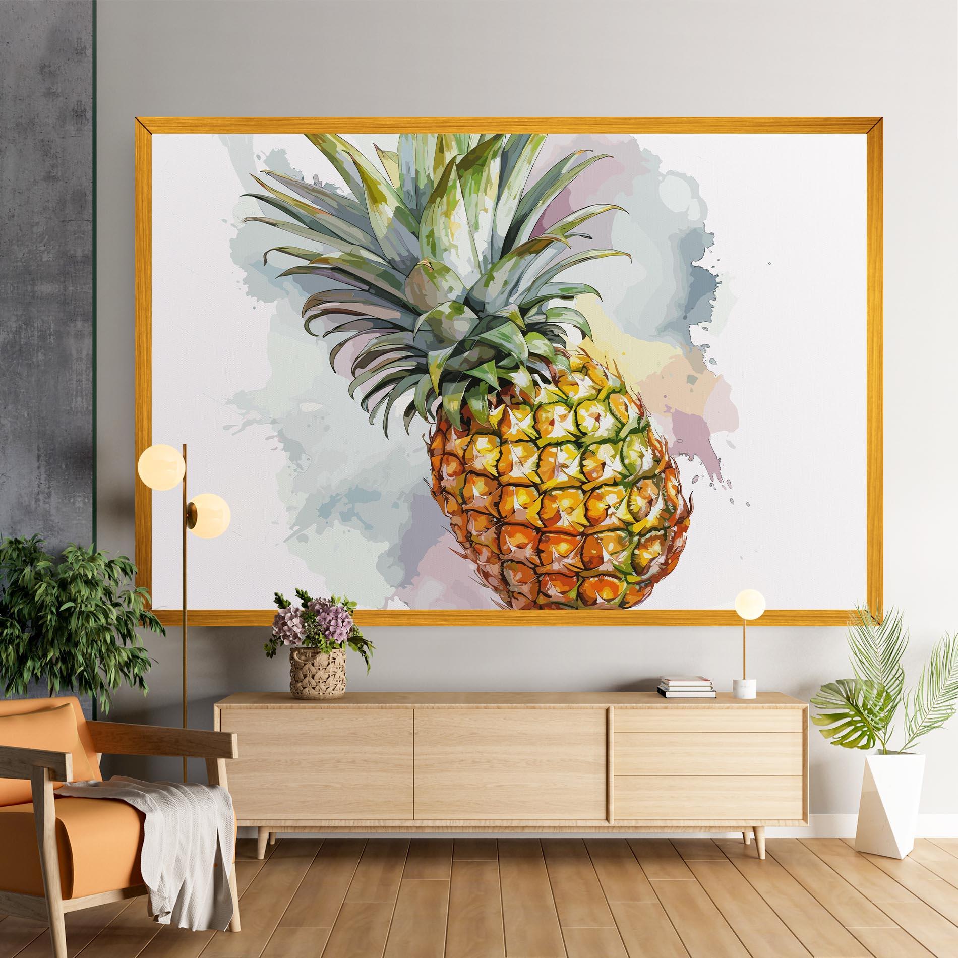 Obraz na Płótnie Artistic Pineapple mockup 9