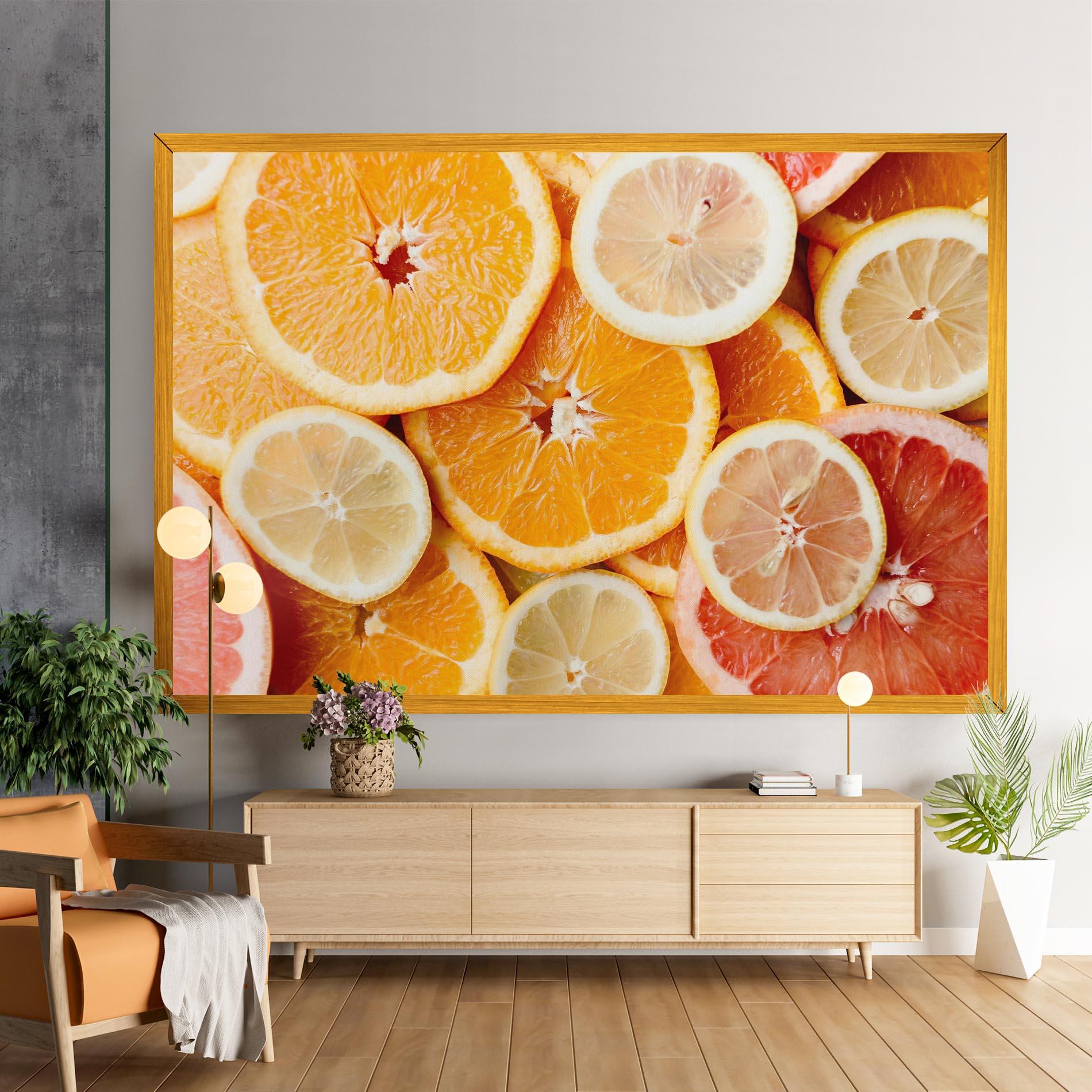 Obraz na Płótnie Citrus Fruits mockup 9