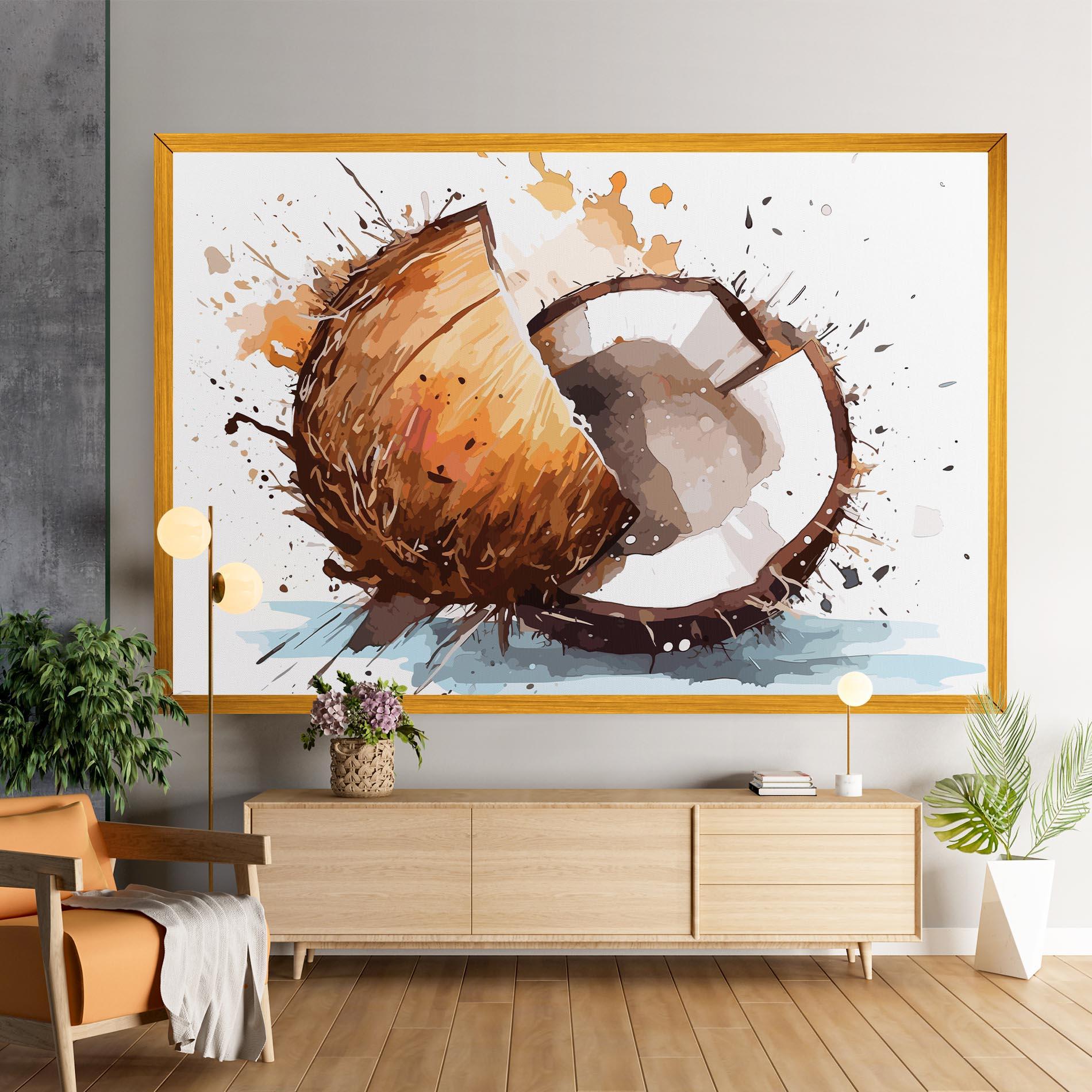 Obraz na Płótnie Coconut Art mockup 9