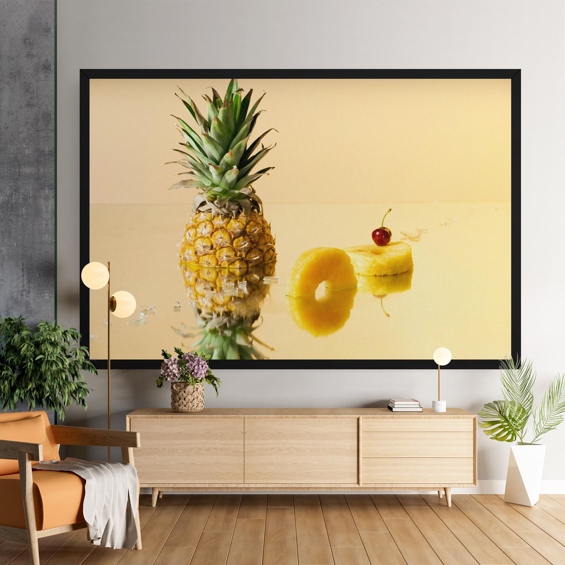 Obraz na Płótnie Cut Pineapple mockup 9