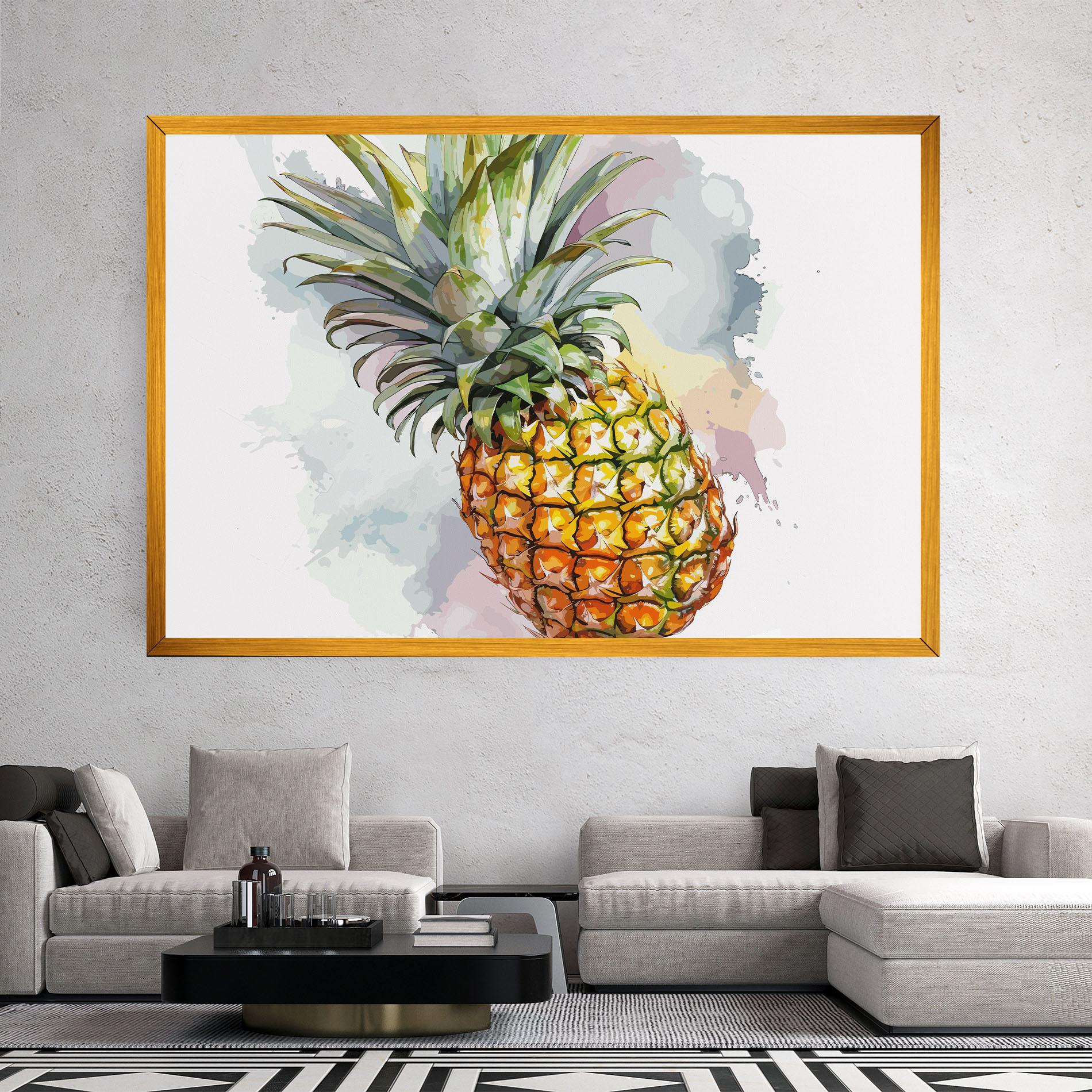 Obraz na Płótnie Artistic Pineapple mockup 2