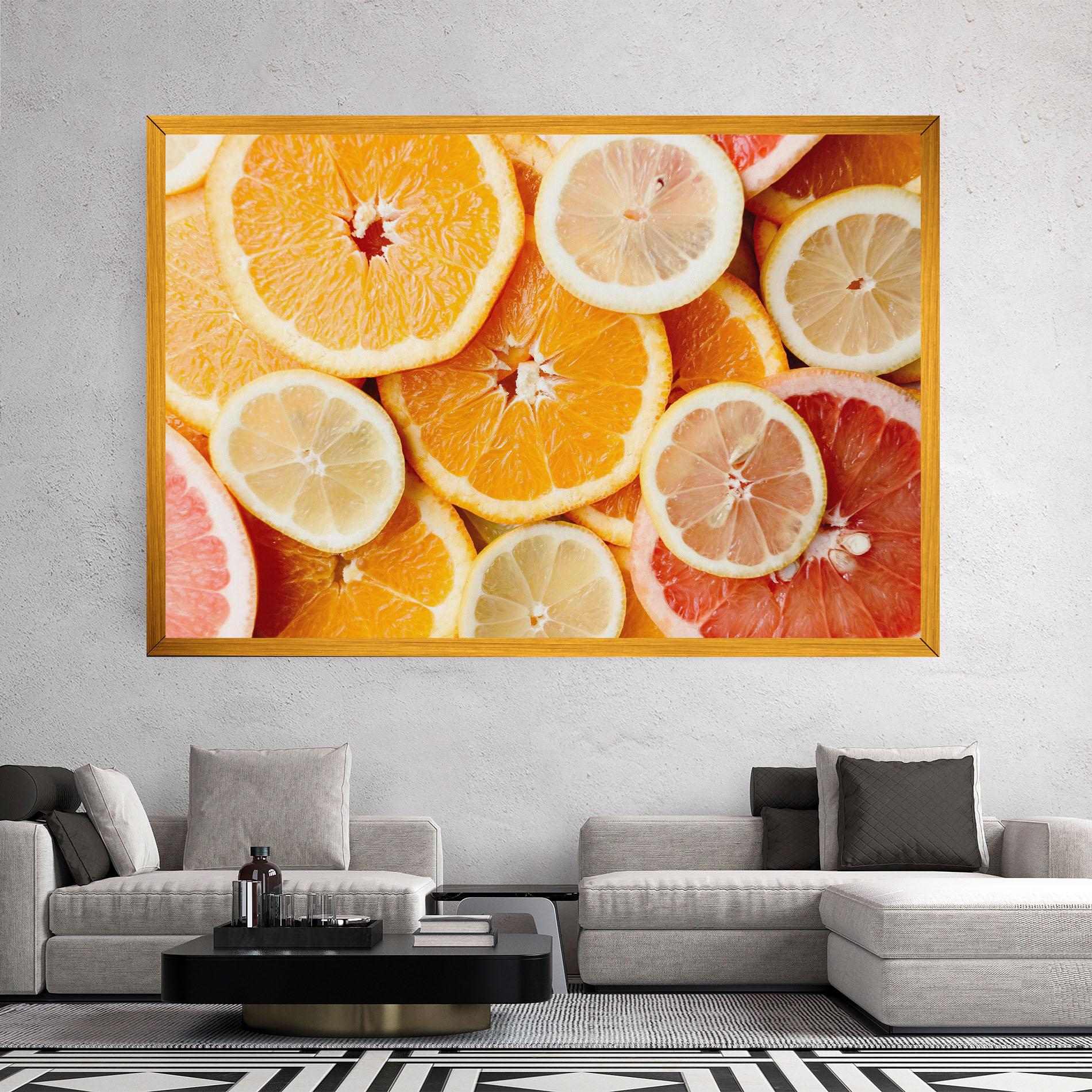 Obraz na Płótnie Citrus Fruits mockup 2