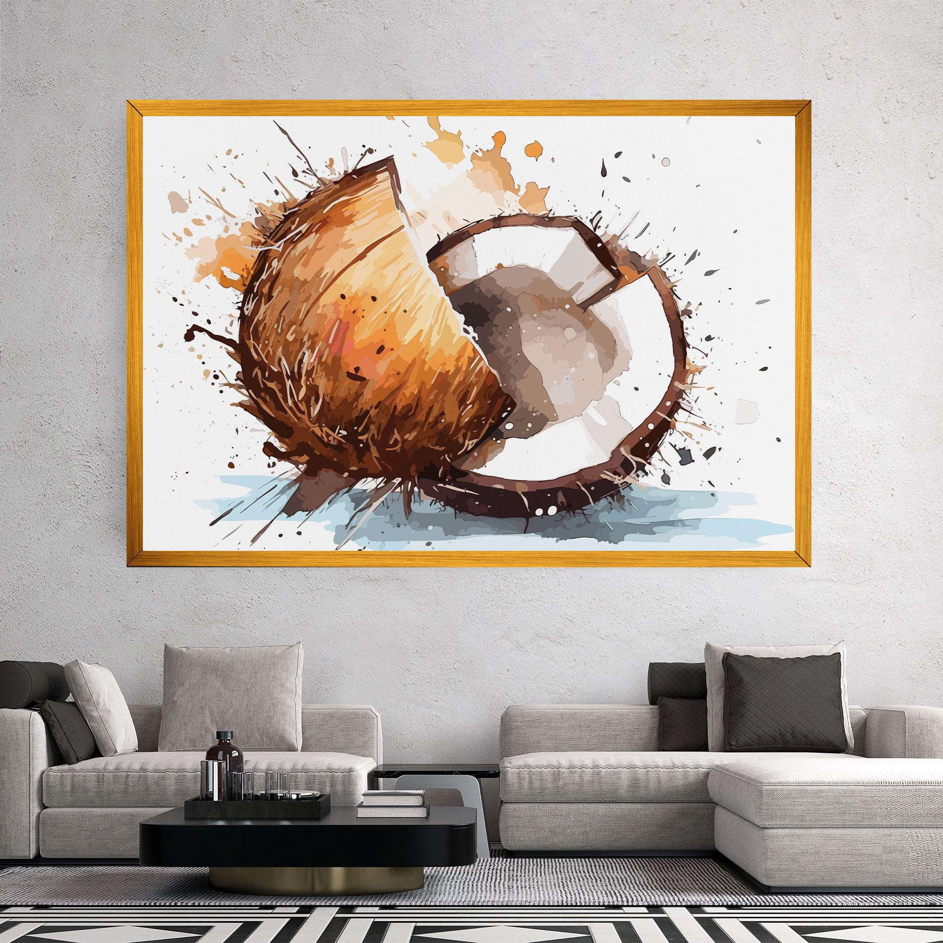 Obraz na Płótnie Coconut Art mockup 2