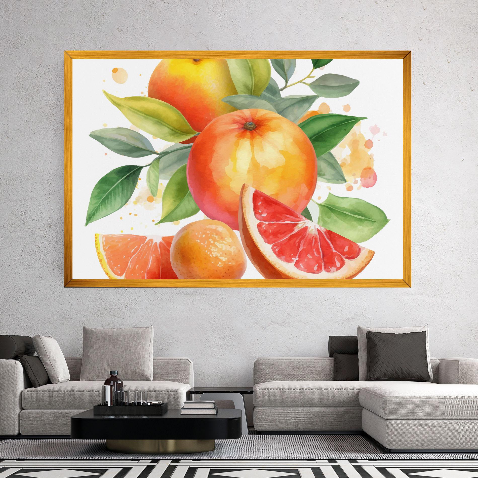 Obraz na Płótnie Grapefruit Art mockup 2