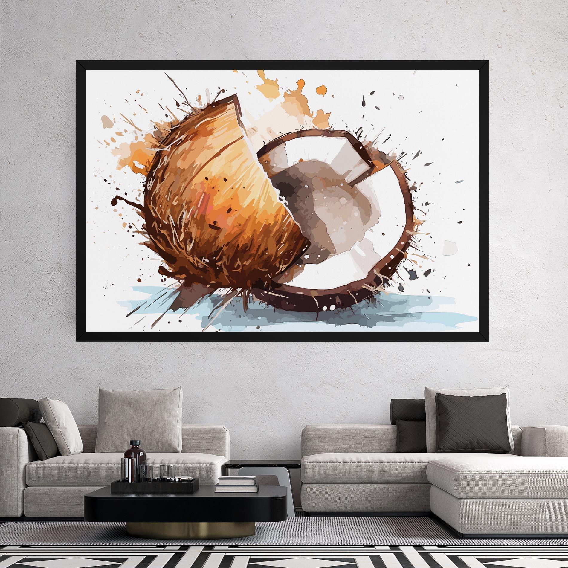 Obraz na Płótnie Coconut Art mockup 2