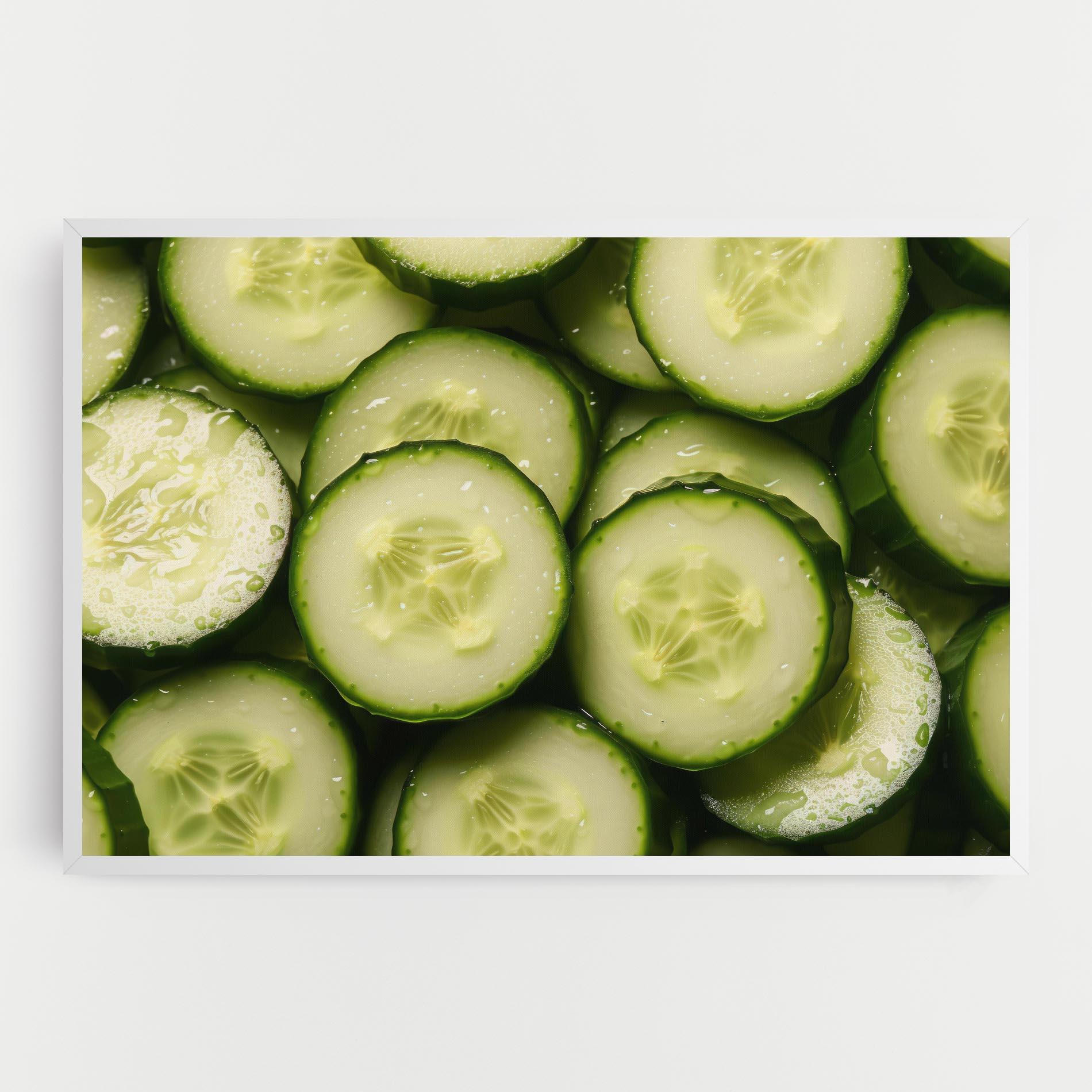 Obraz na Płótnie Fresh Cucumber mockup 0