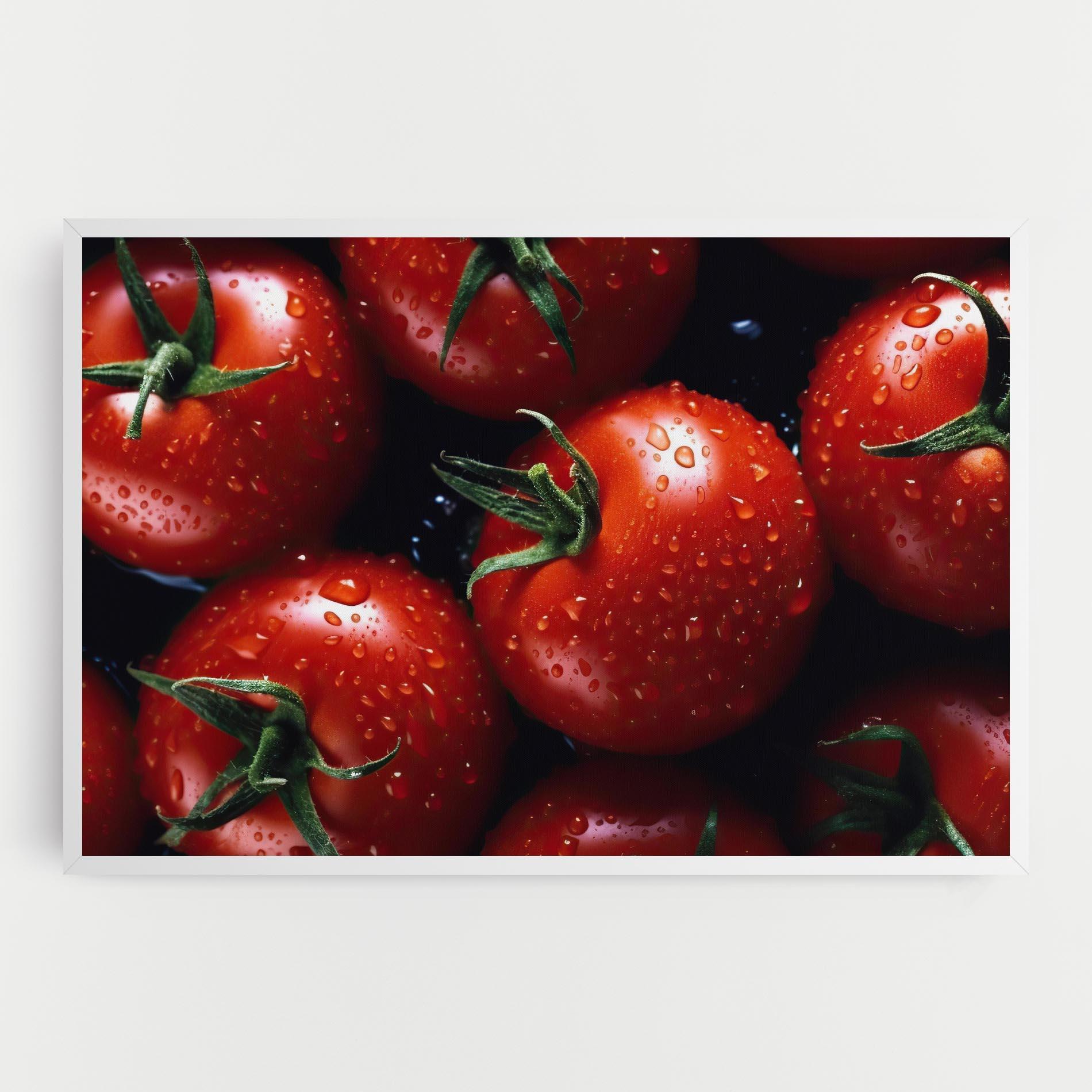 Obraz na Płótnie Red Wet Tomato mockup 0