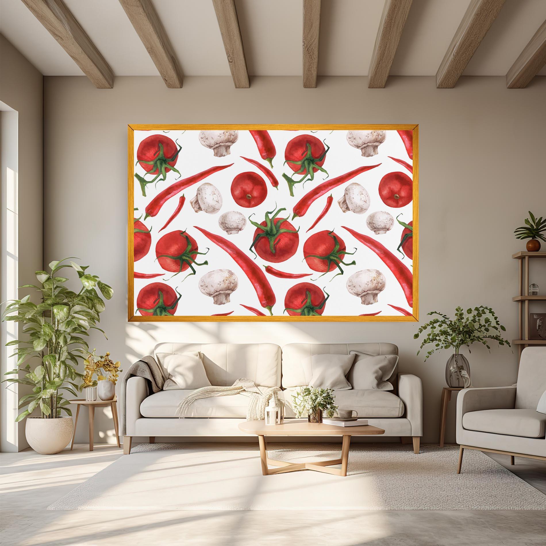 Obraz na Płótnie Floating Tomato mockup 6