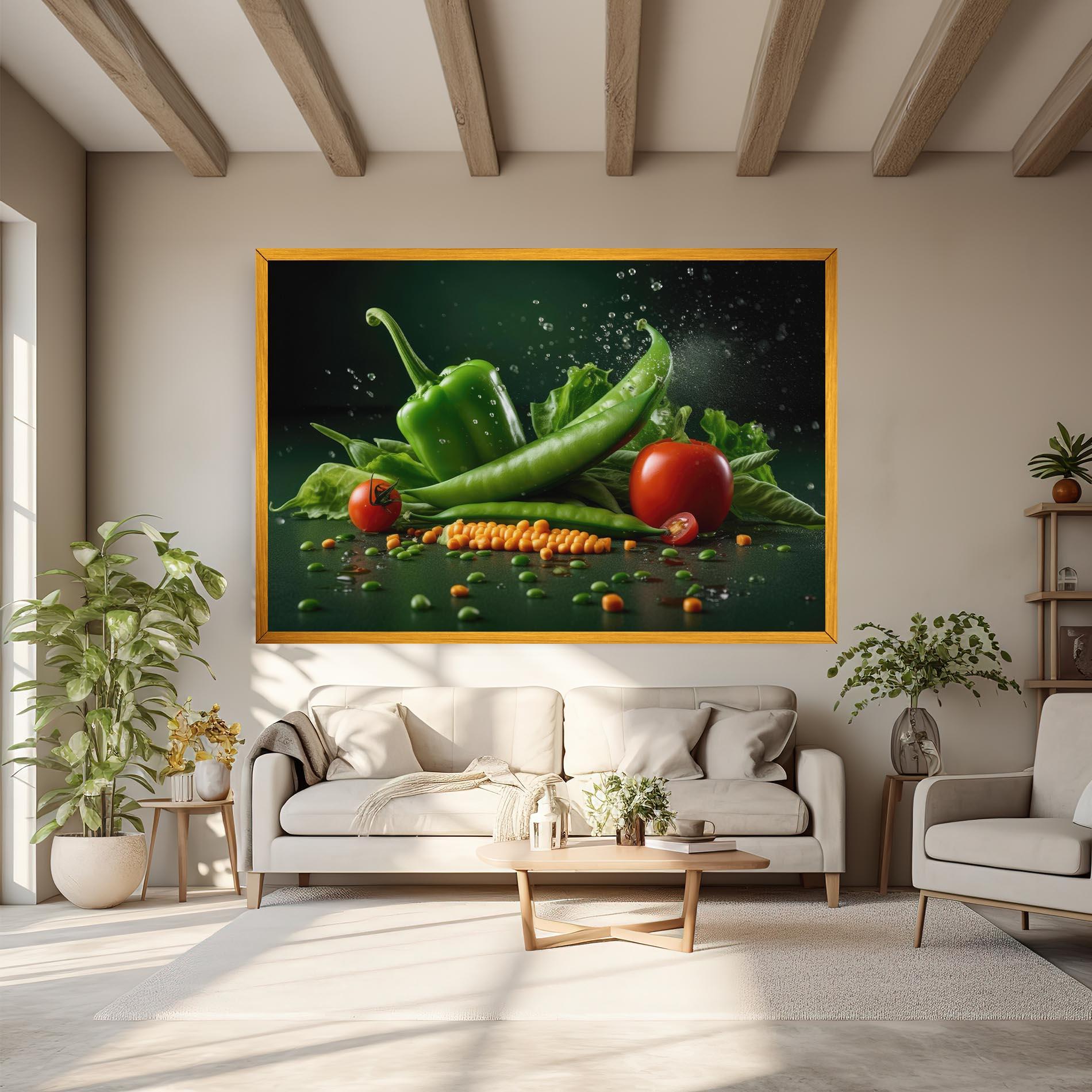 Obraz na Płótnie Fresh Vegetables mockup 6