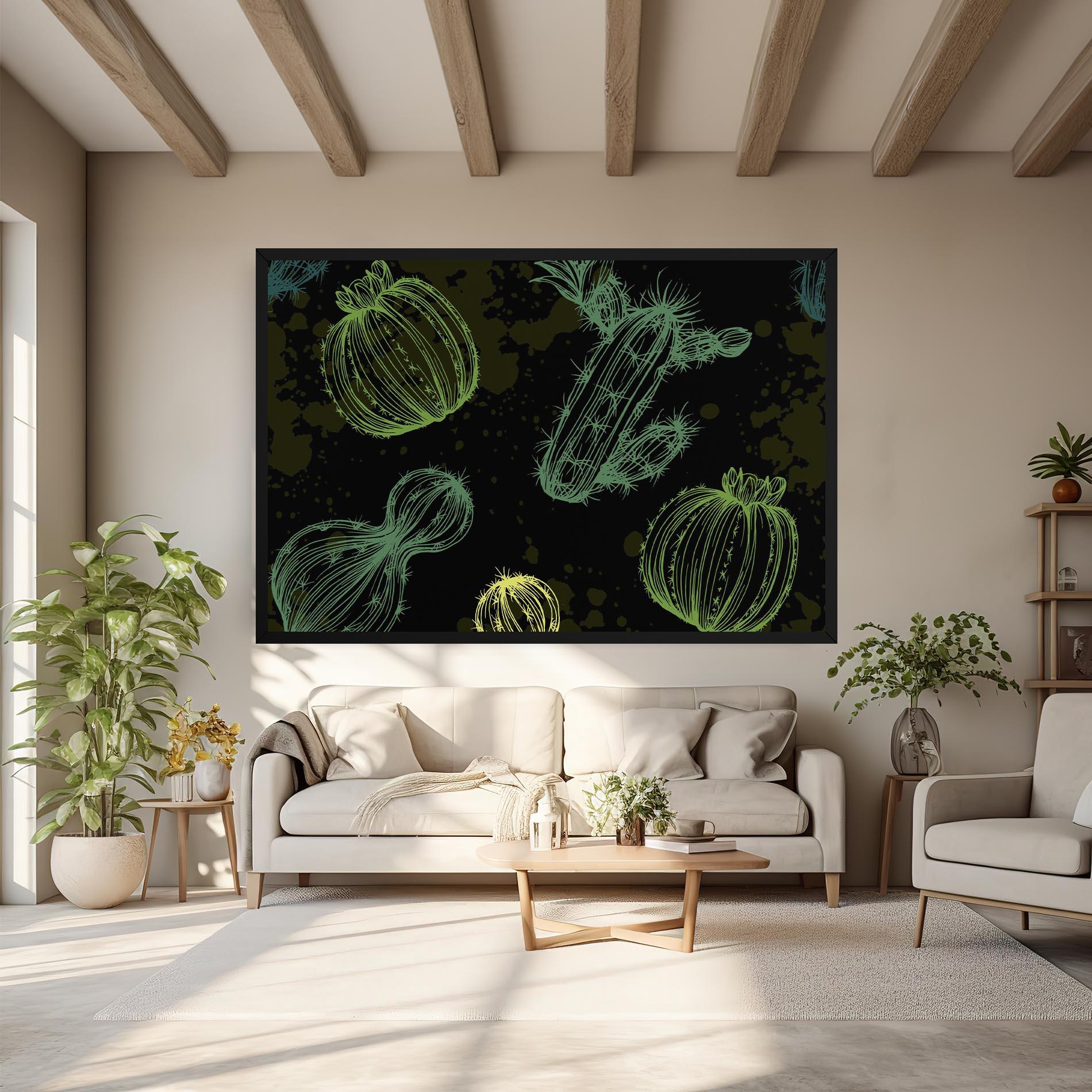 Obraz na Płótnie Cactus Art mockup 6