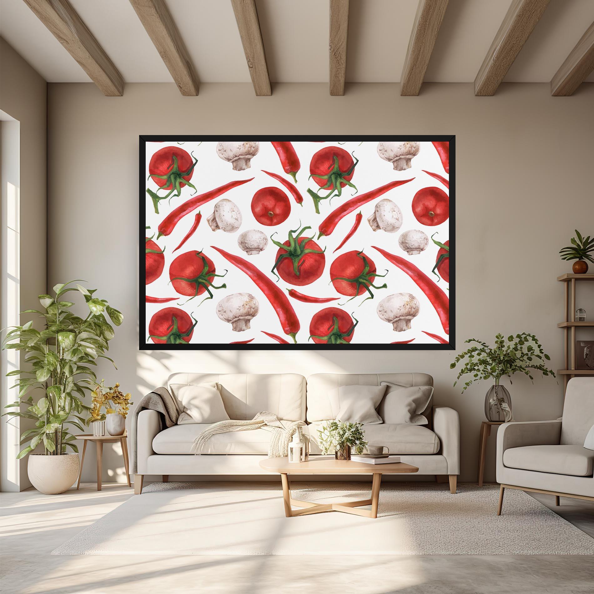 Obraz na Płótnie Floating Tomato mockup 6