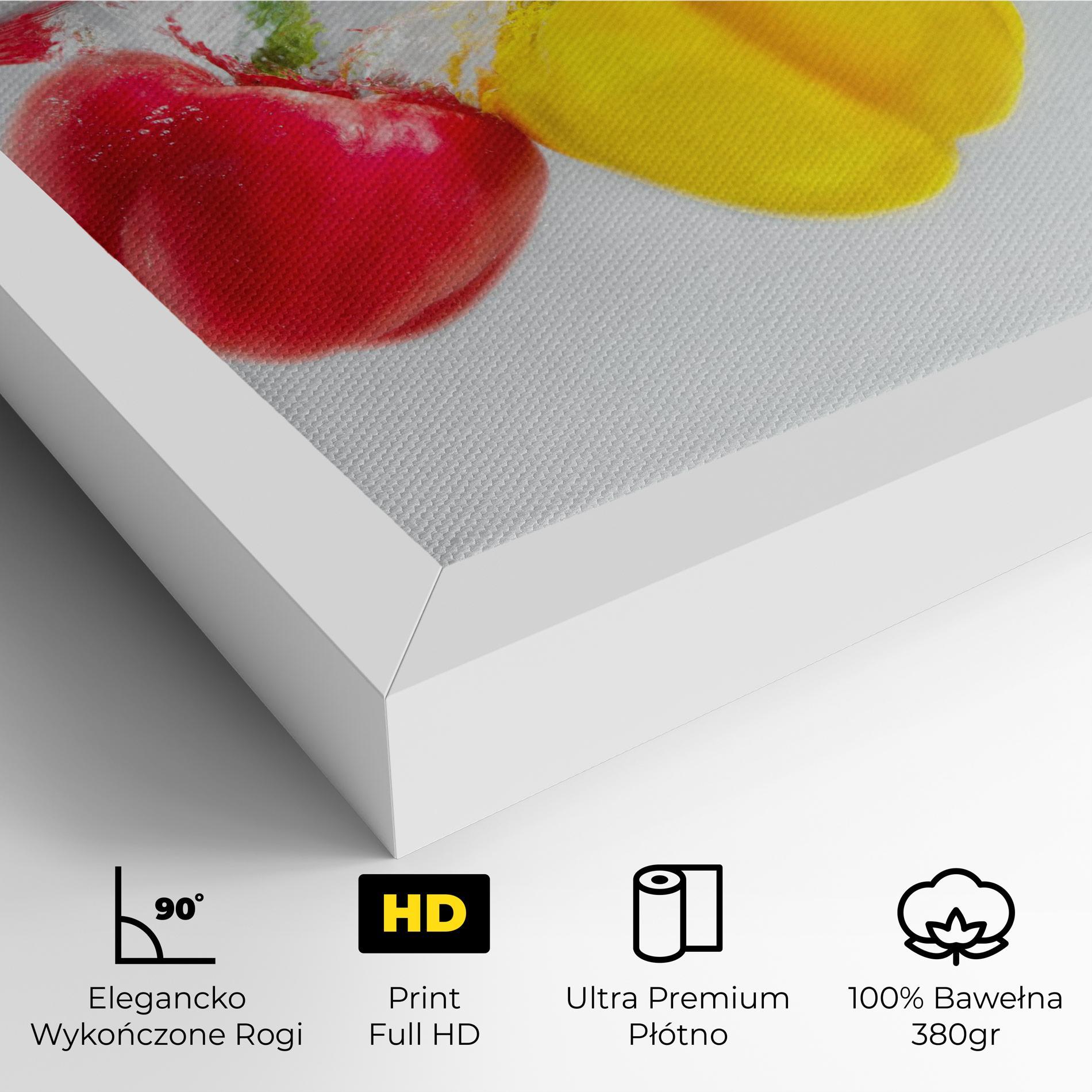 Obraz na Płótnie Bellpepper In Water mockup 4