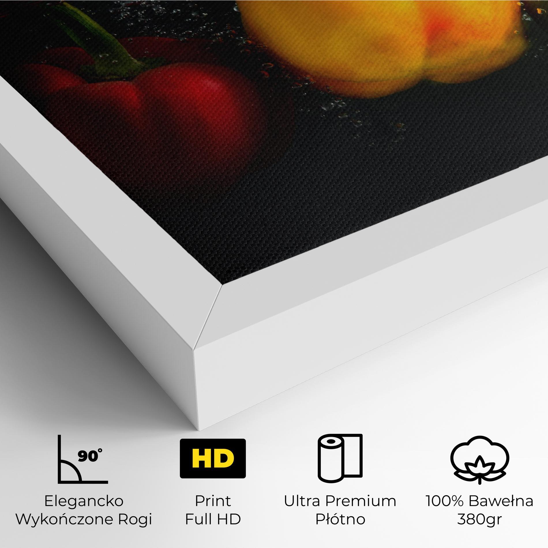 Obraz na Płótnie Cool Bellpepper Splash mockup 4