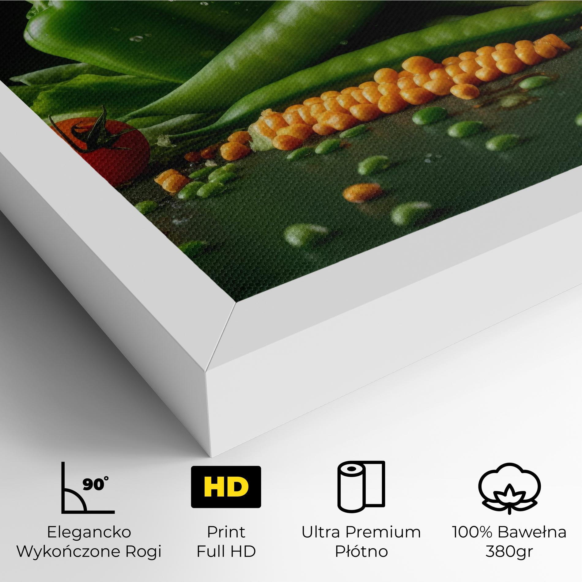 Obraz na Płótnie Fresh Vegetables mockup 4