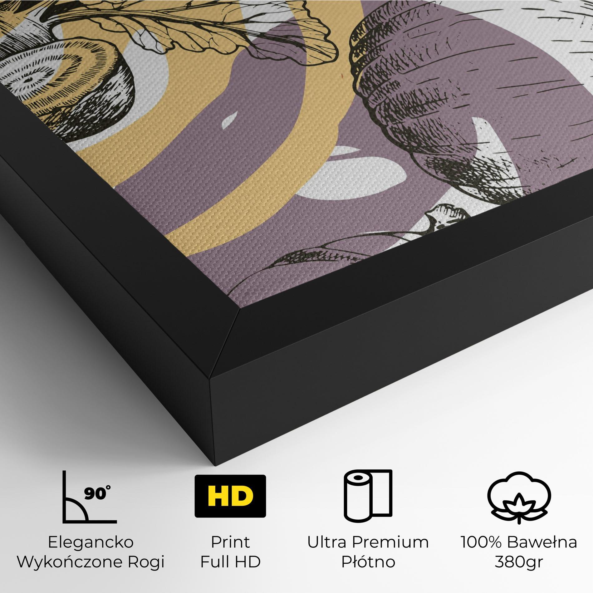 Obraz na Płótnie Cream Vegetables Art mockup 4