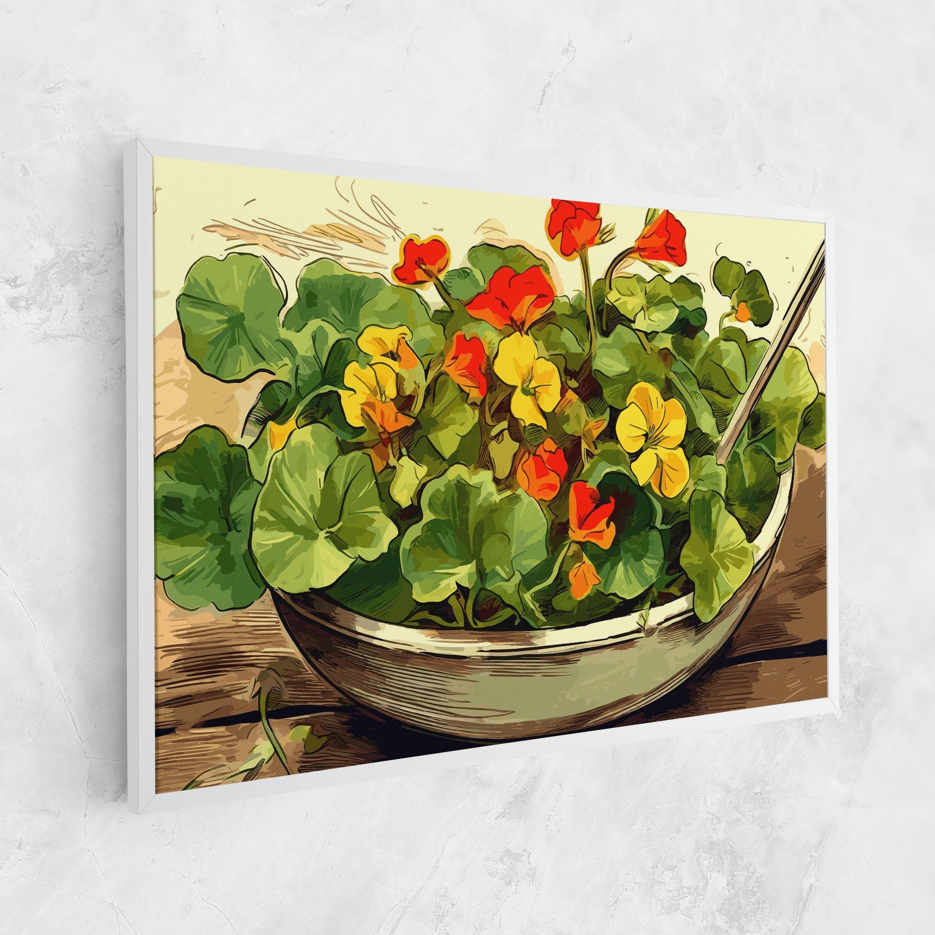 Obraz na Płótnie Flower Food mockup 1