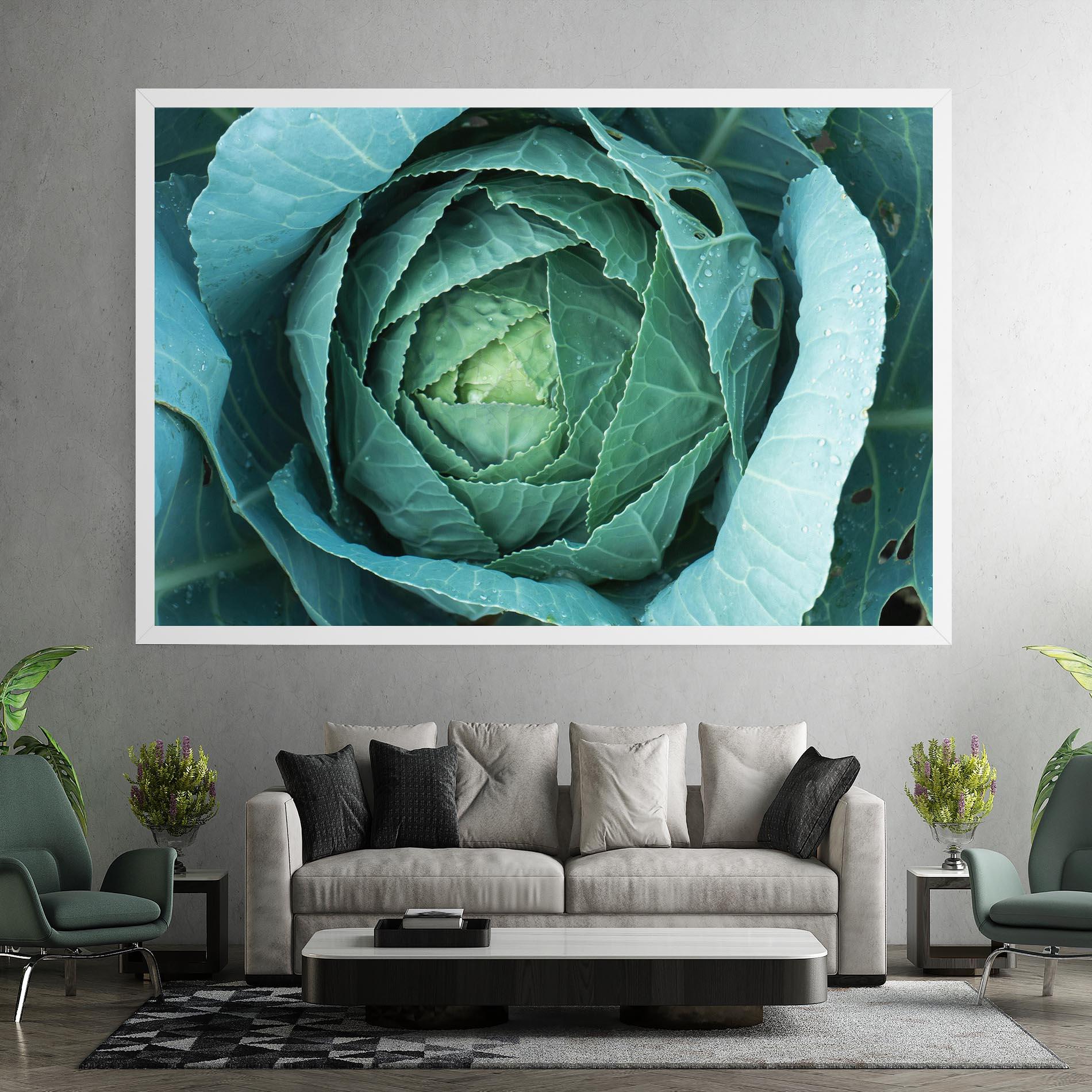 Obraz na Płótnie Blue Lettuce mockup 7