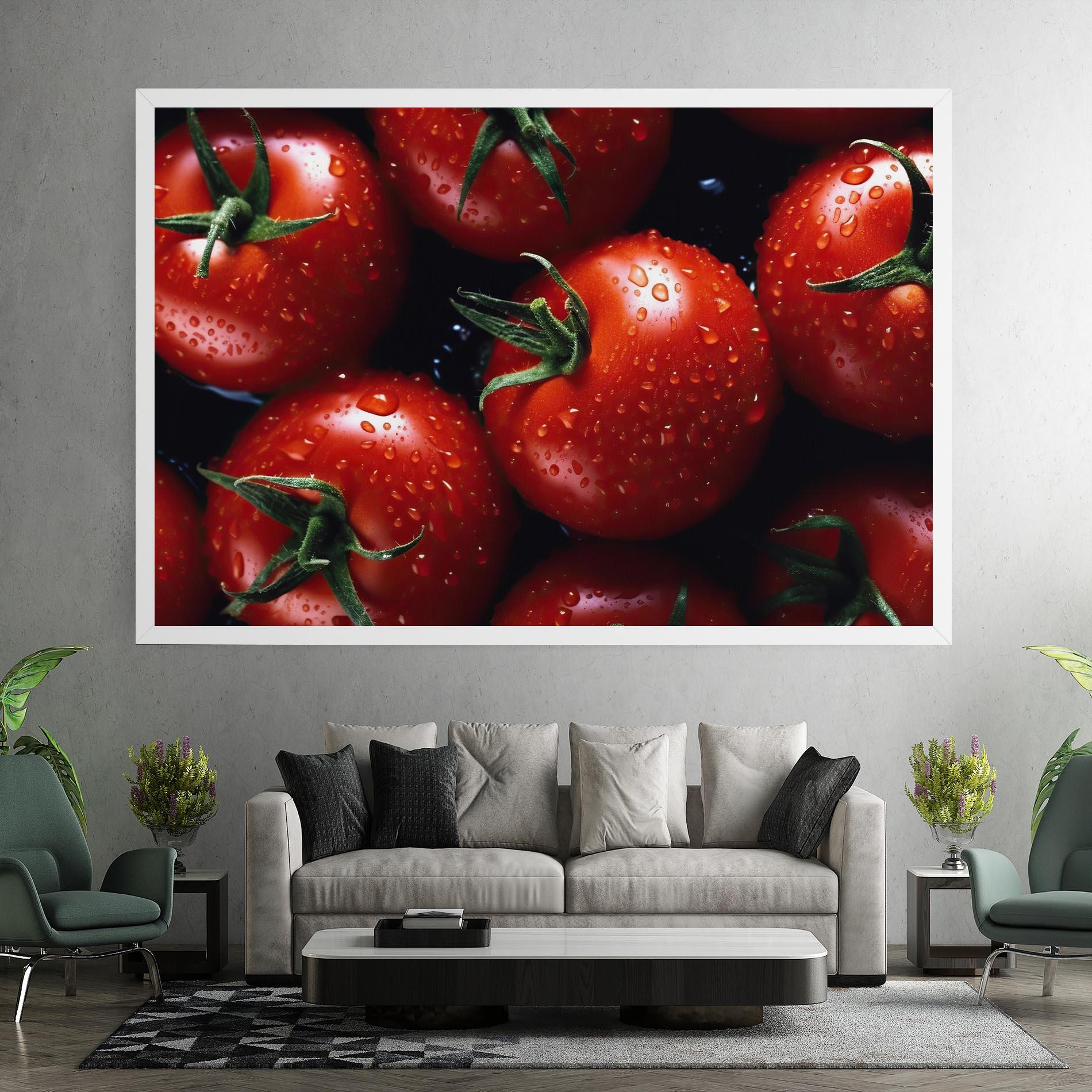 Obraz na Płótnie Red Wet Tomato mockup 7