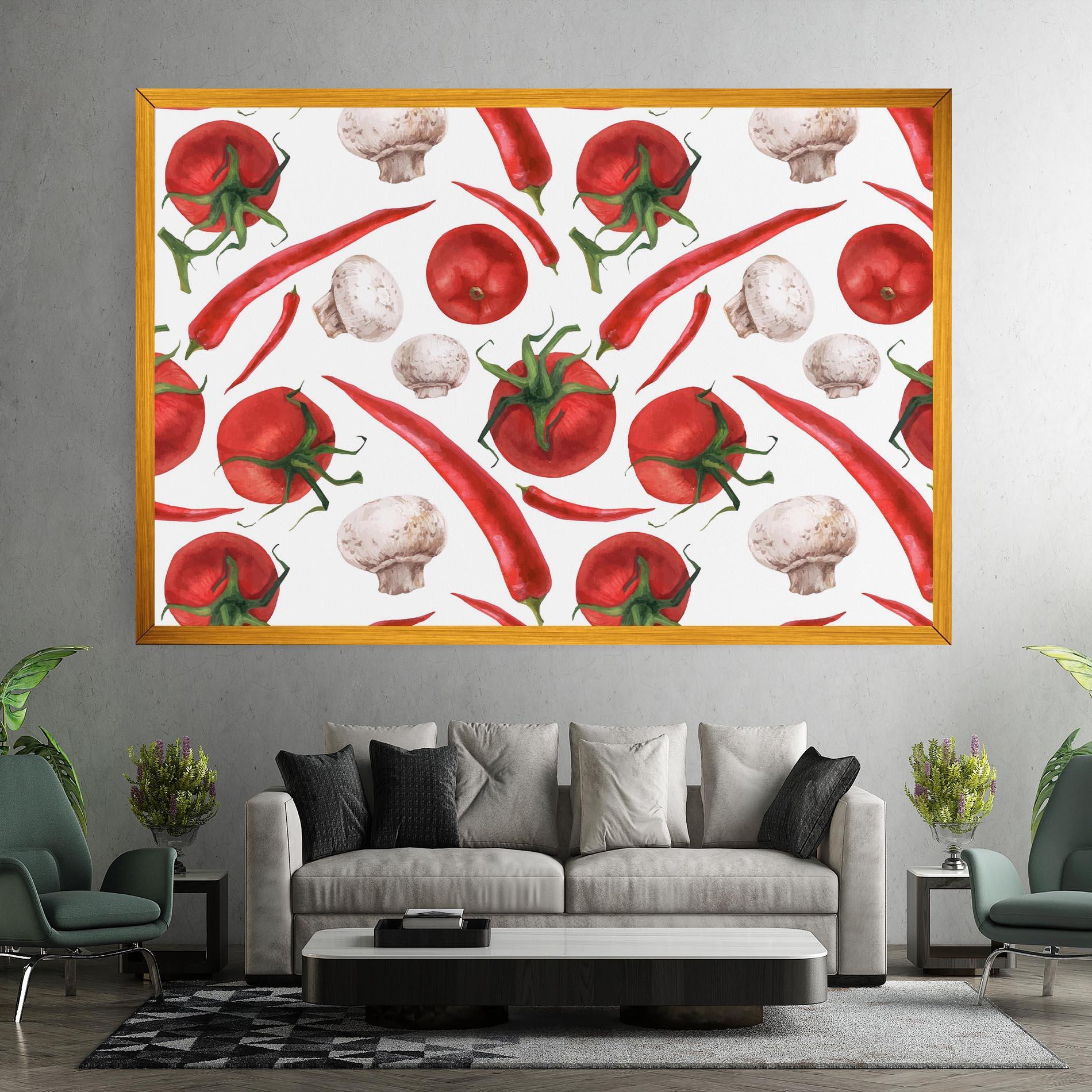 Obraz na Płótnie Floating Tomato mockup 7