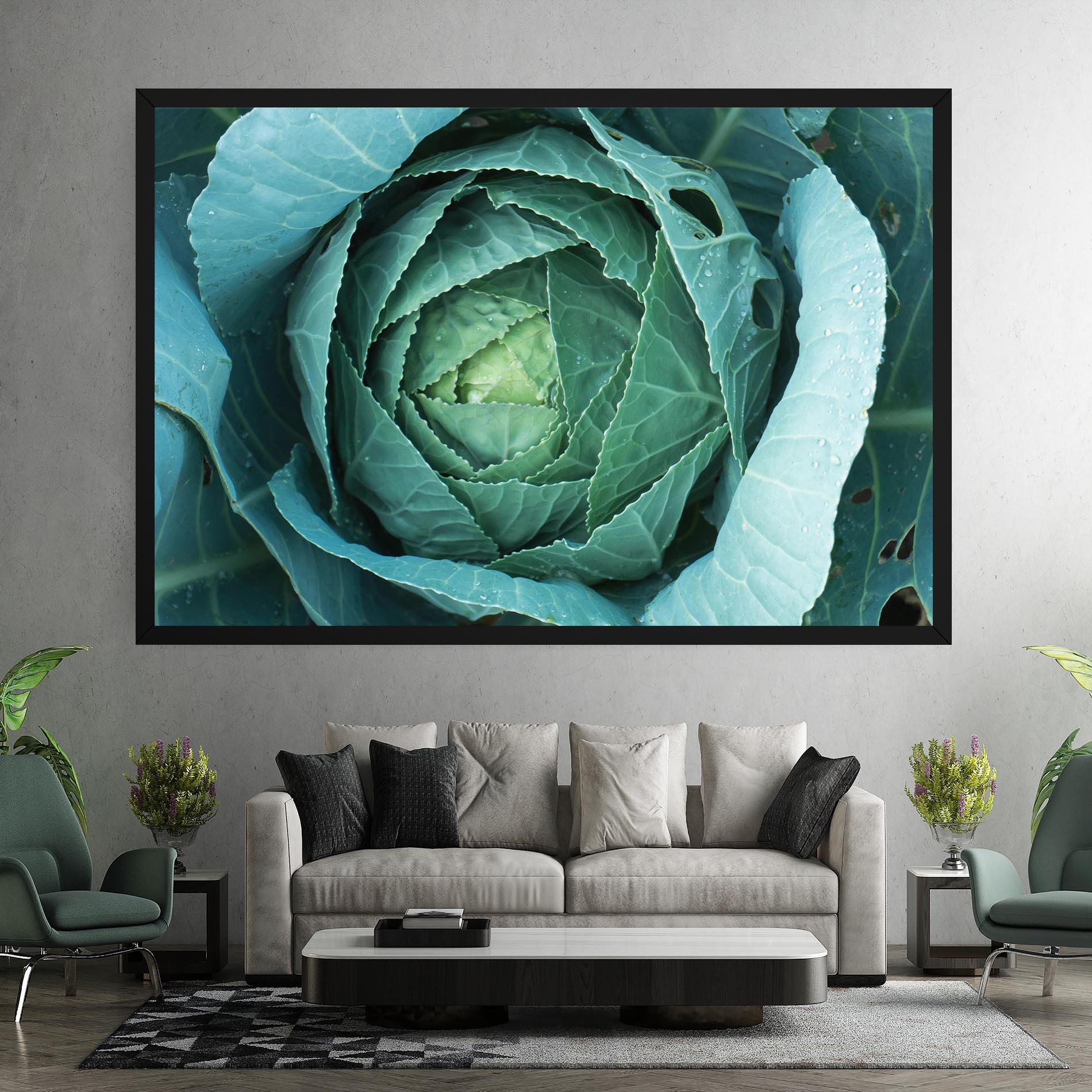 Obraz na Płótnie Blue Lettuce mockup 7