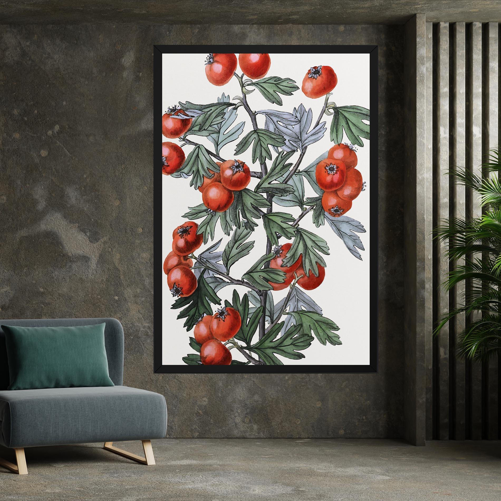 Obraz na Płótnie Cherry Drawing mockup 7