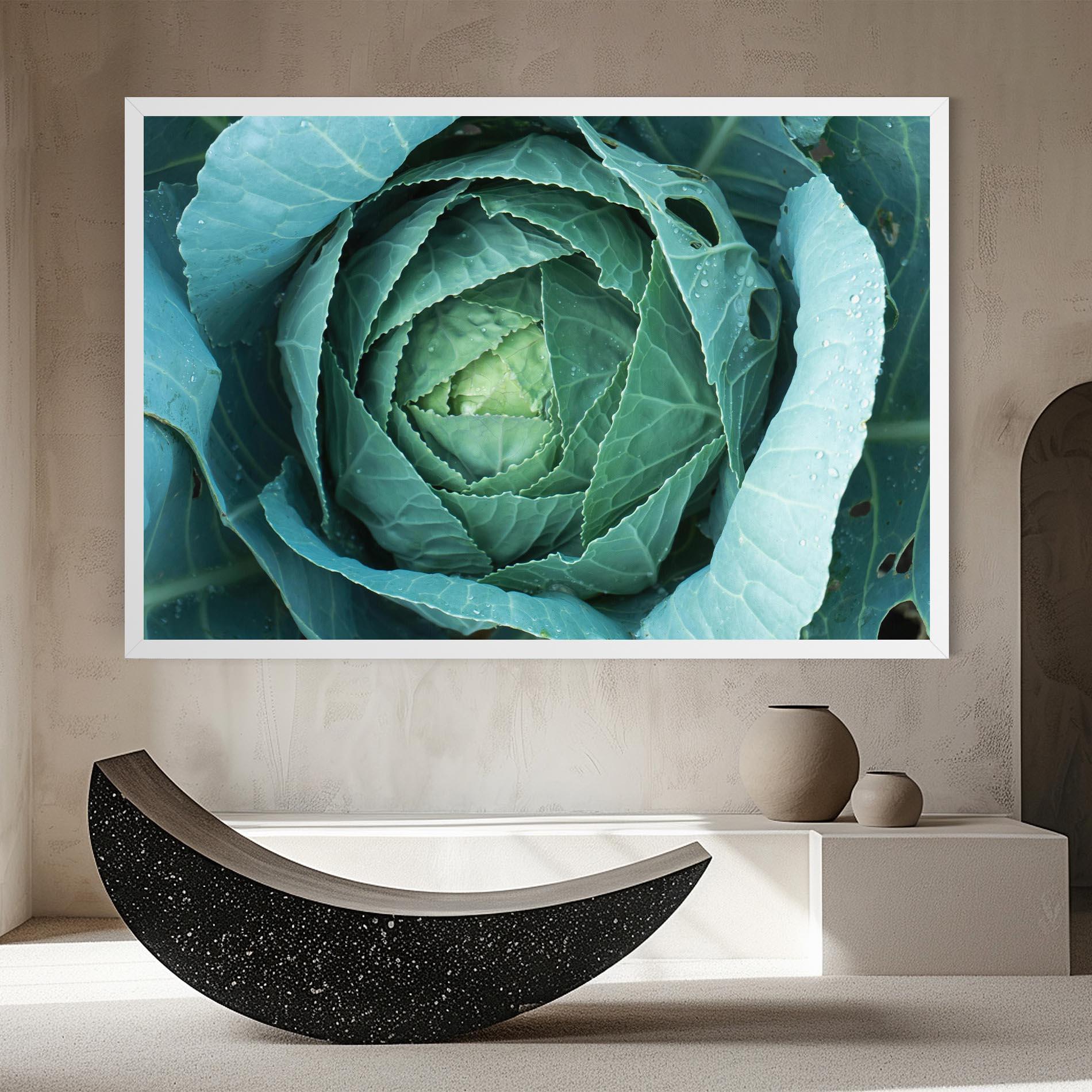 Obraz na Płótnie Blue Lettuce mockup 8