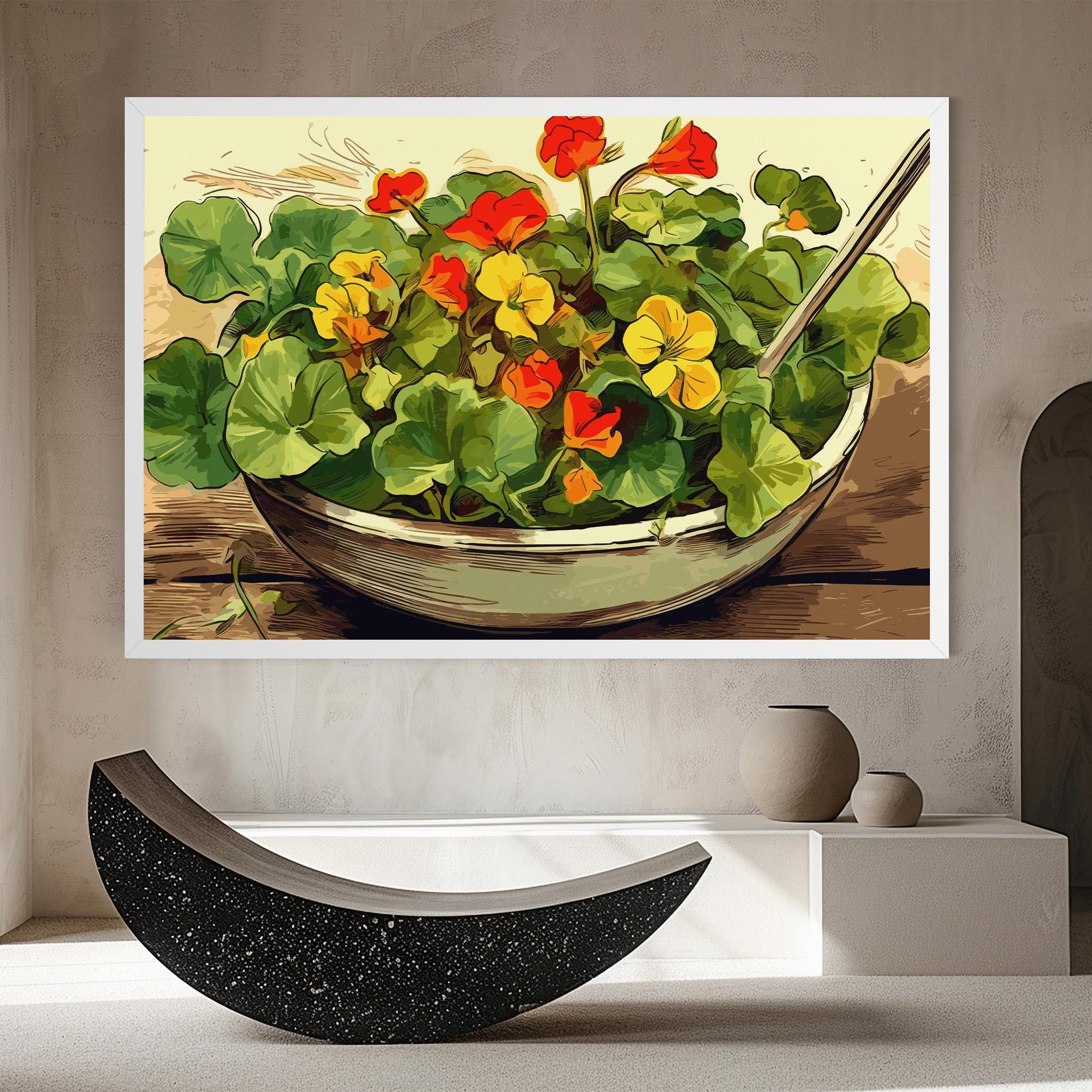 Obraz na Płótnie Flower Food mockup 8