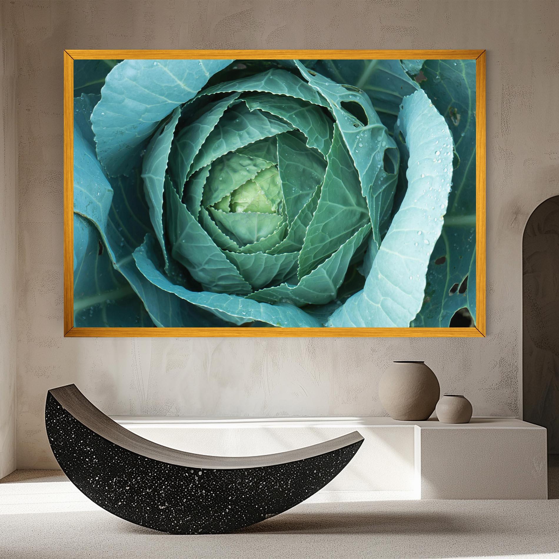 Obraz na Płótnie Blue Lettuce mockup 8