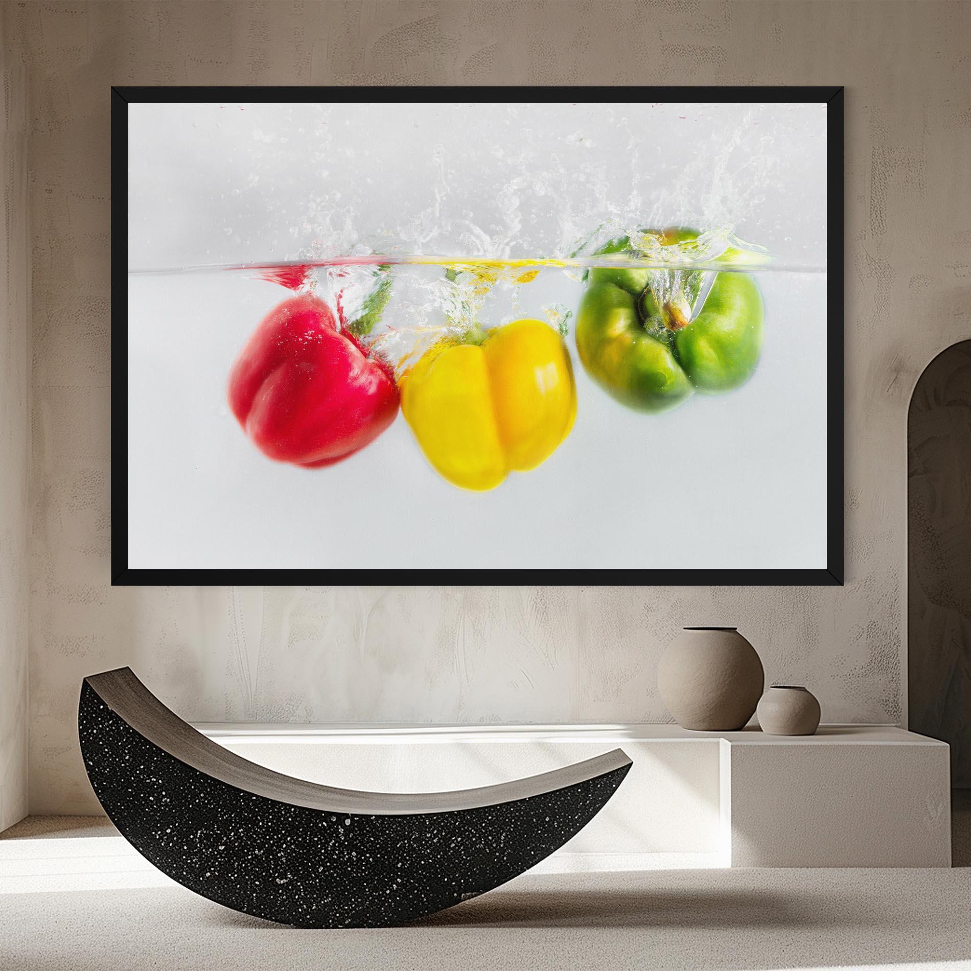 Obraz na Płótnie Colorful Bellpepper mockup 8