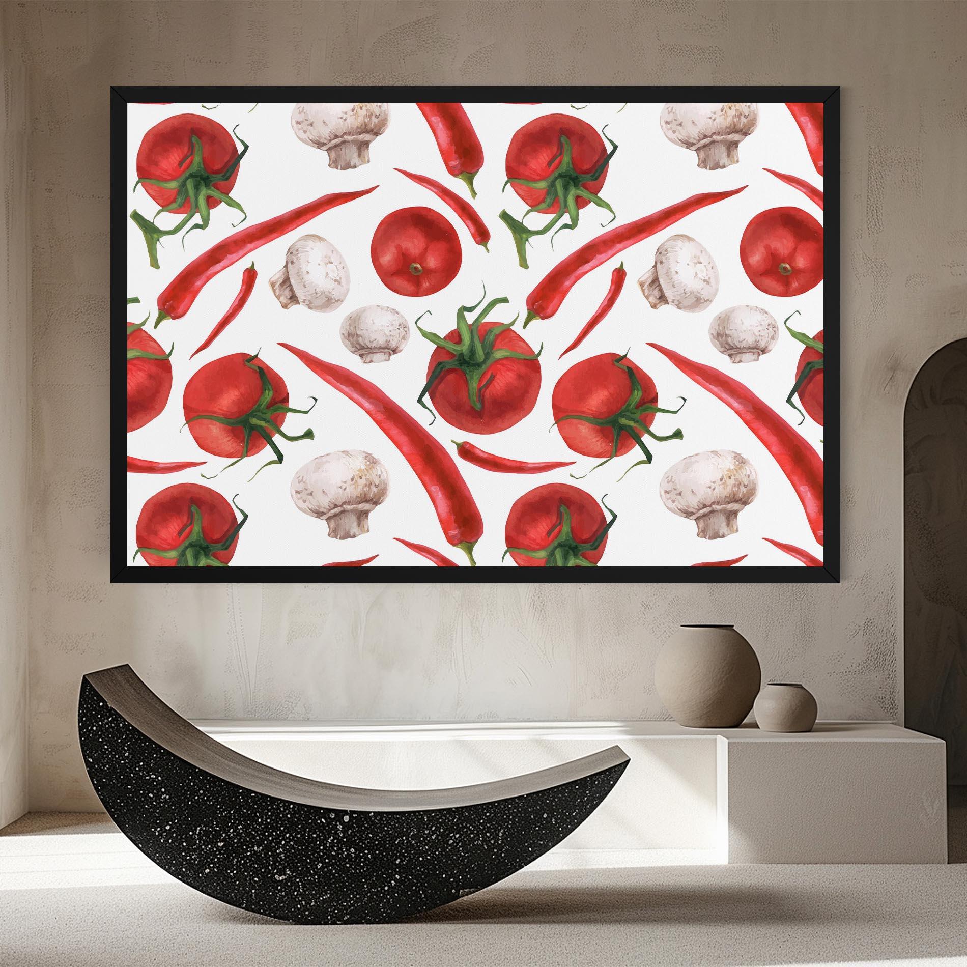 Obraz na Płótnie Floating Tomato mockup 8