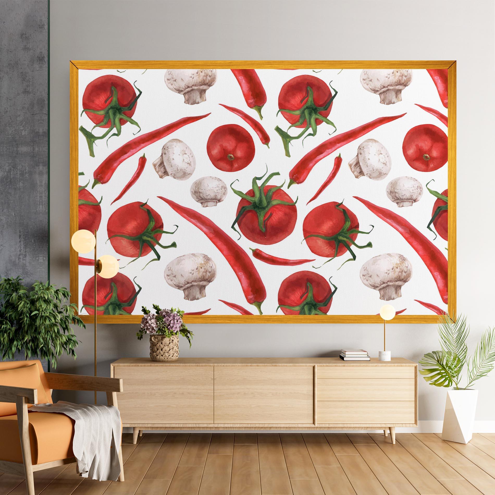 Obraz na Płótnie Floating Tomato mockup 9