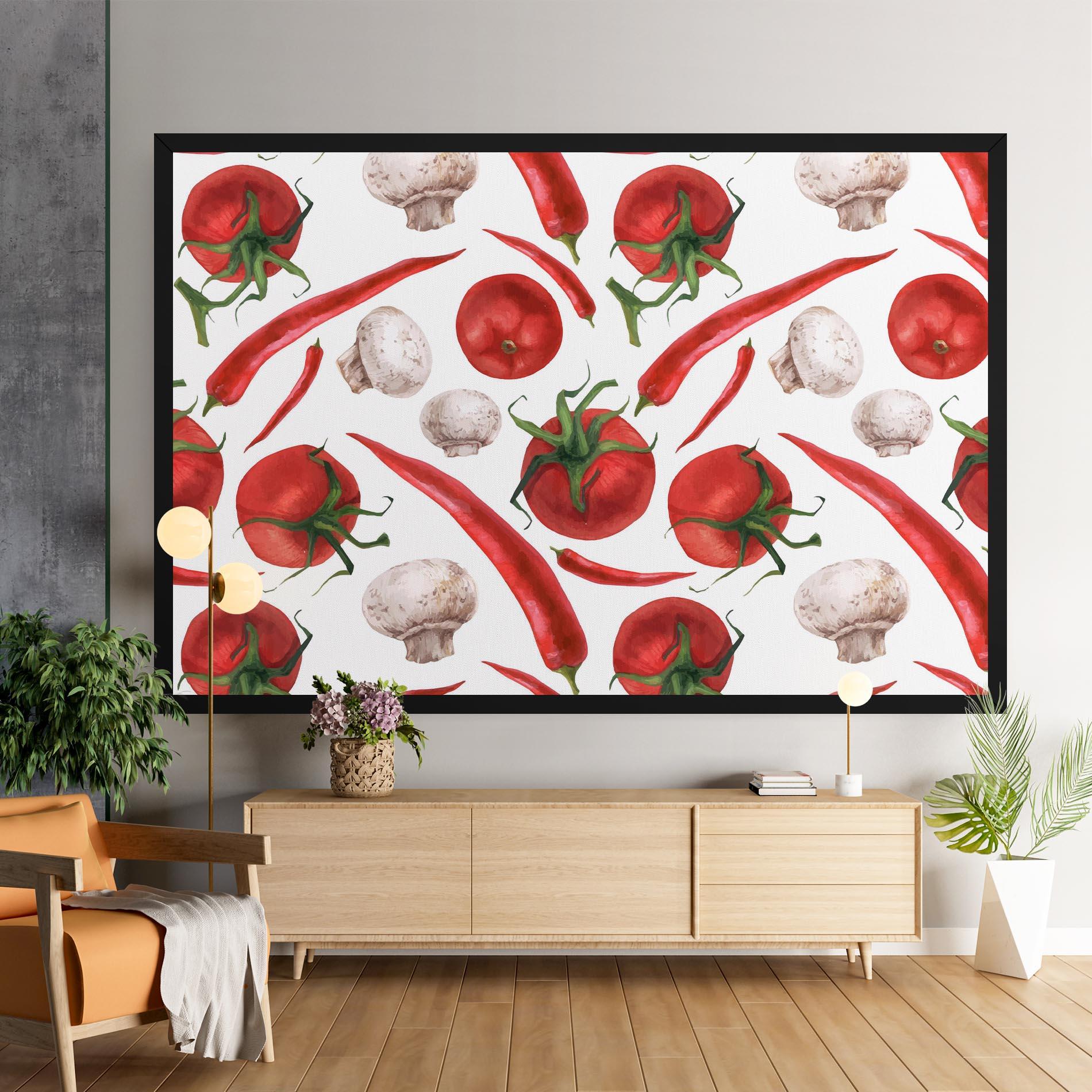 Obraz na Płótnie Floating Tomato mockup 9