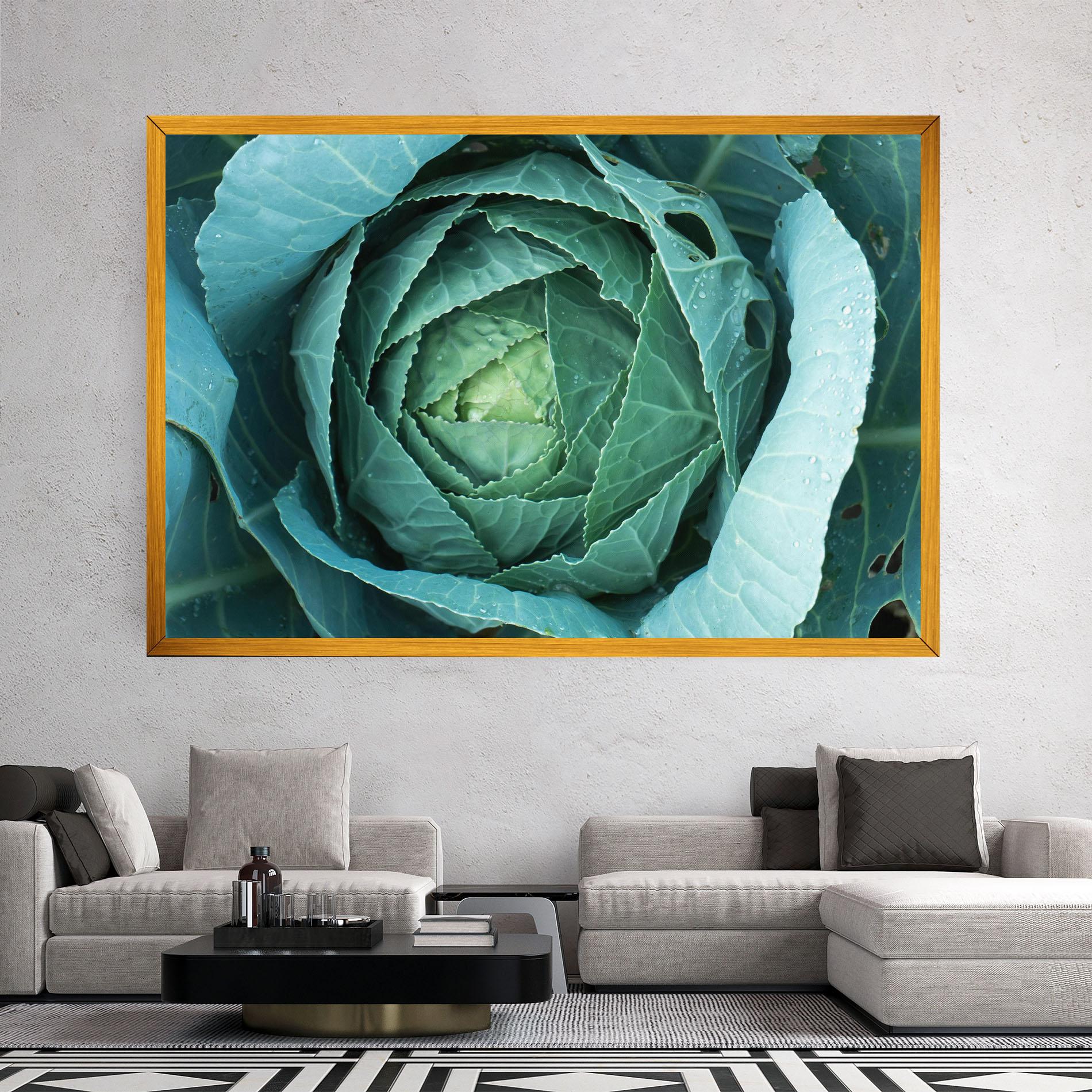 Obraz na Płótnie Blue Lettuce mockup 2